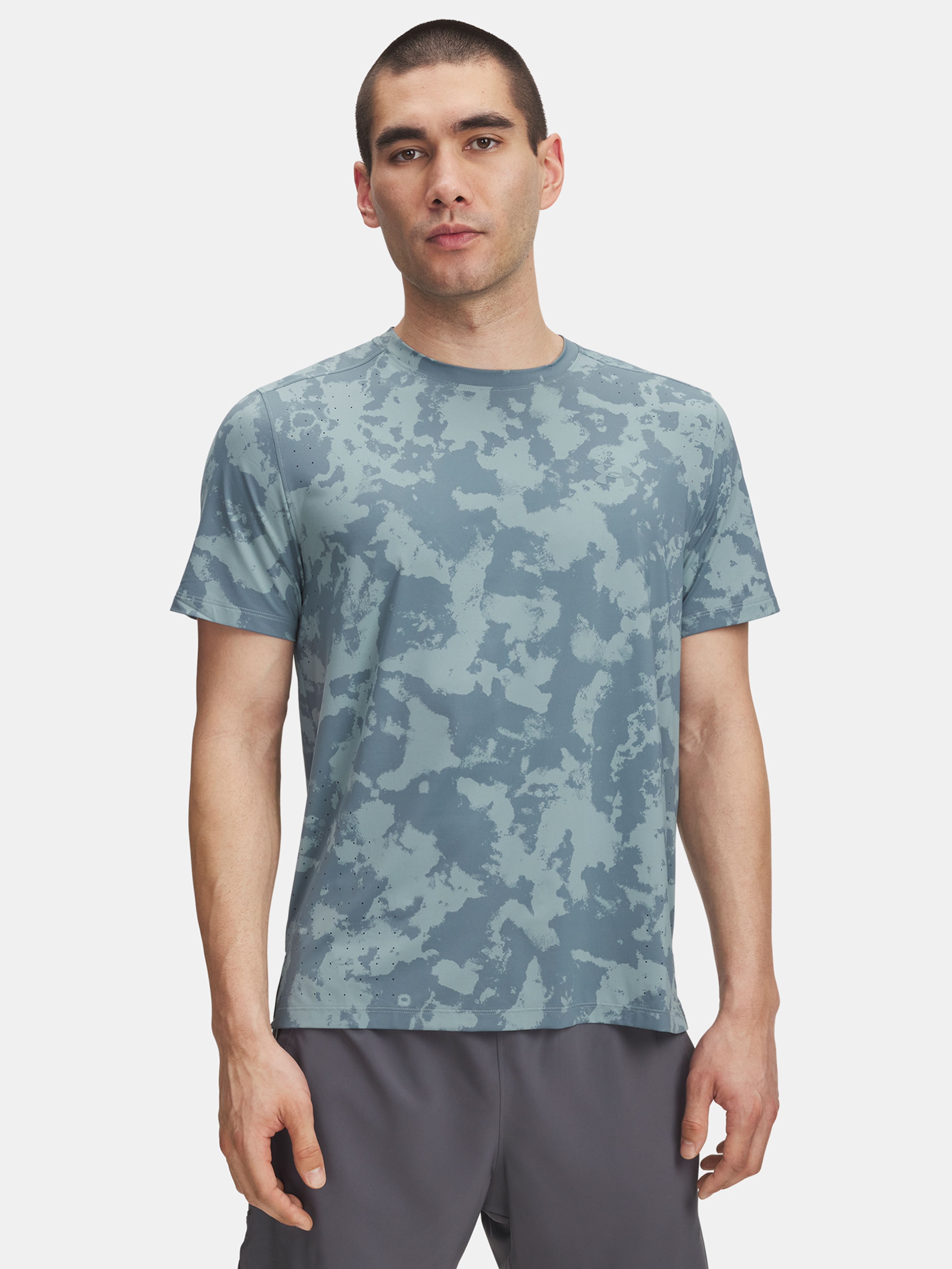 Pánske tričko Under Armour UA LAUNCH ELITE PRT SS-GRN