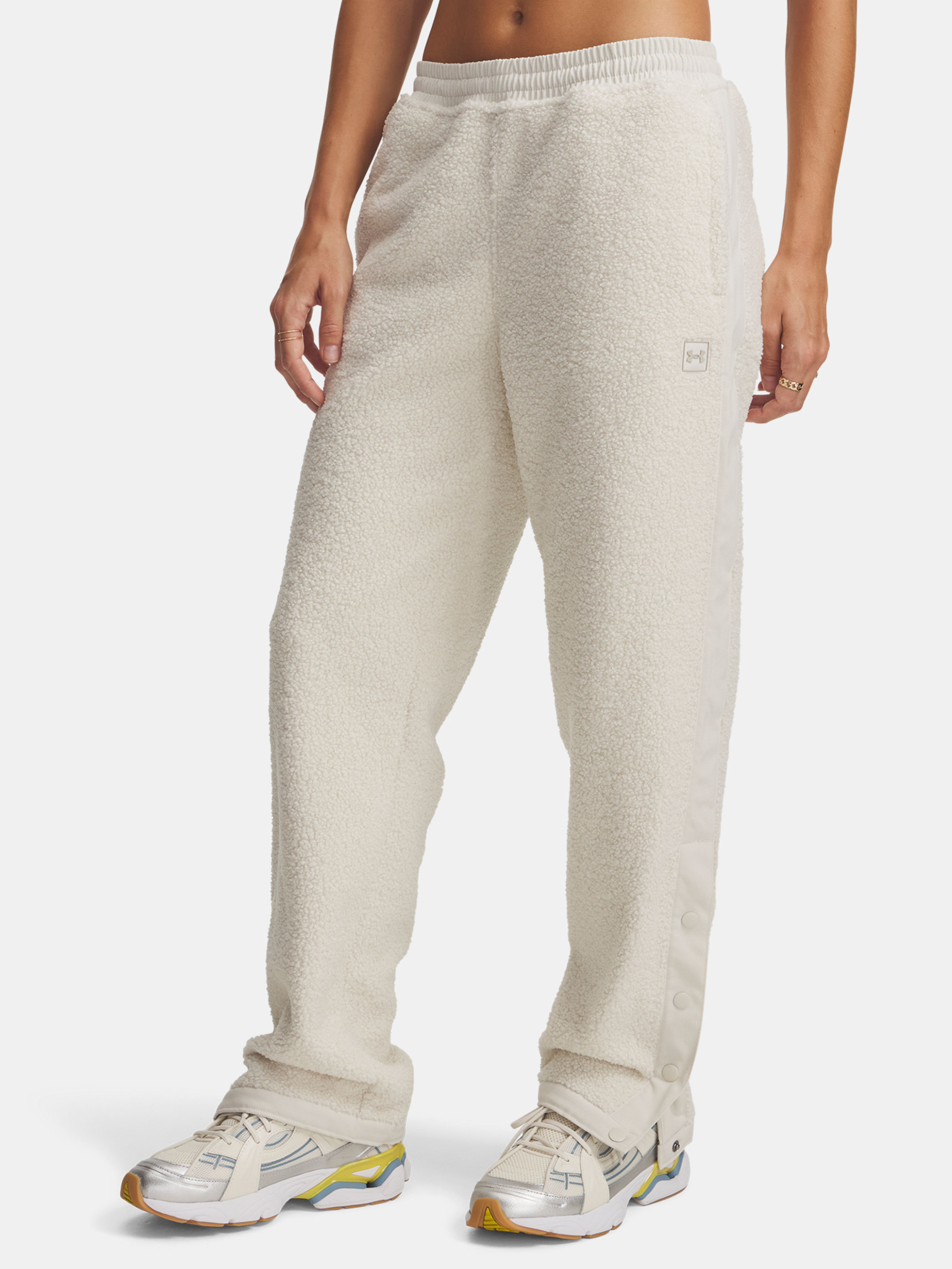 Női sportnadrág Under Armour UA High Pile Fleece Pants-WHT