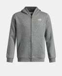 Zēnu ikdienas džemperis Under Armour UA B RIVAL FLEECE FZ HOODIE-Pelēka - 002