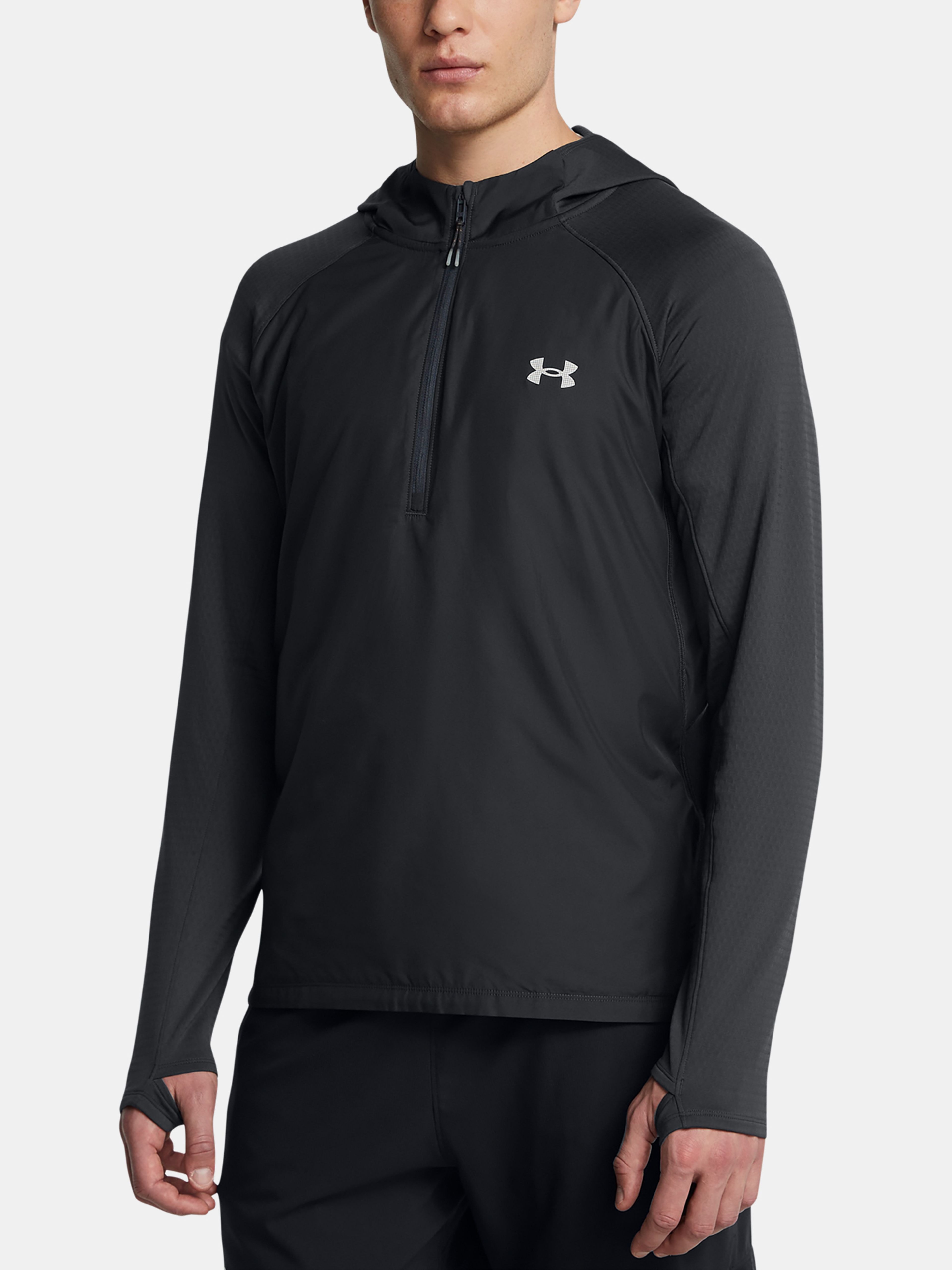 Moški pulover  Under Armour UA TRAIL RUN HOODIE-GRY