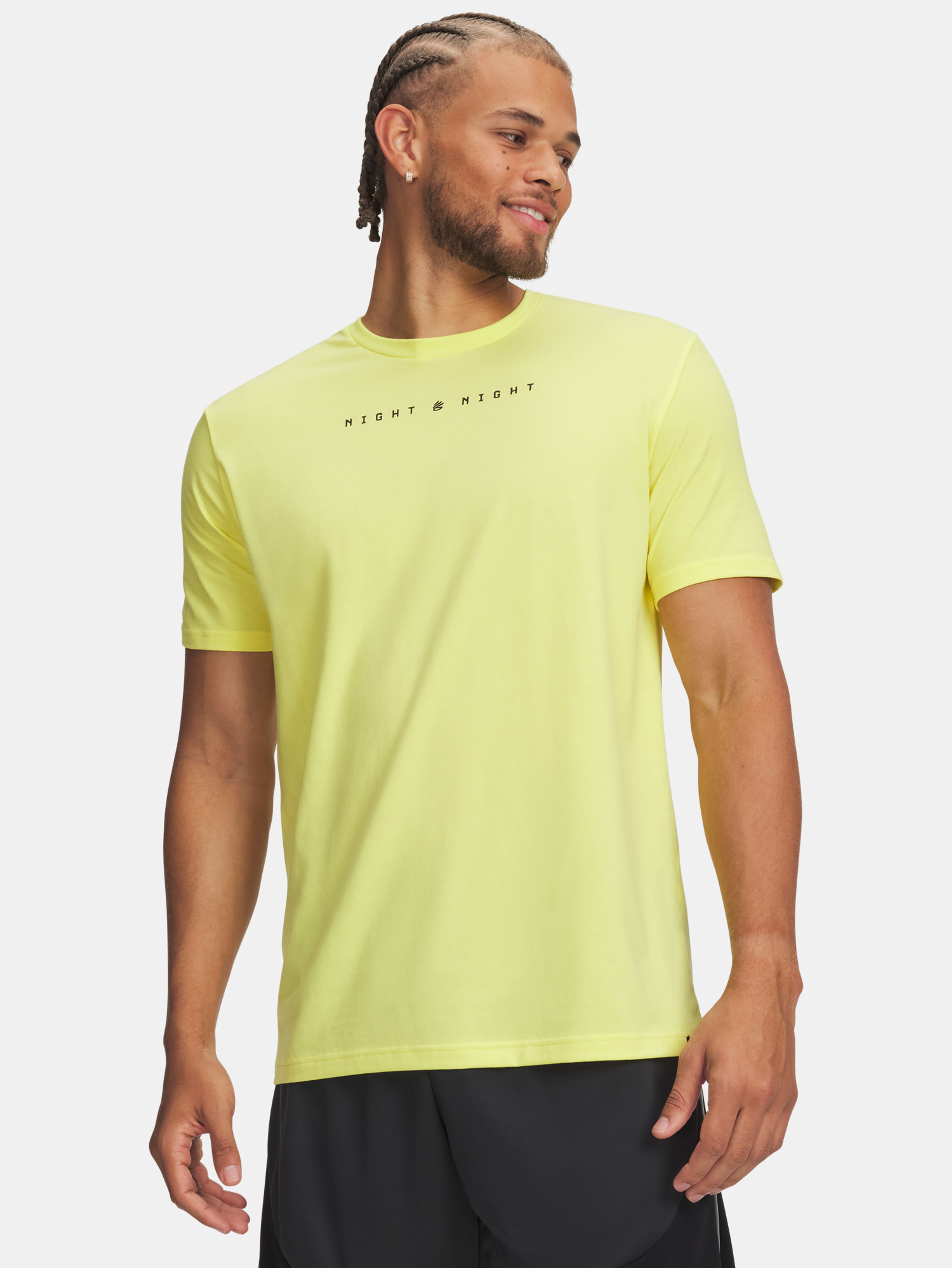 Férfi póló Under Armour Curry Night Night Tee-YLW
