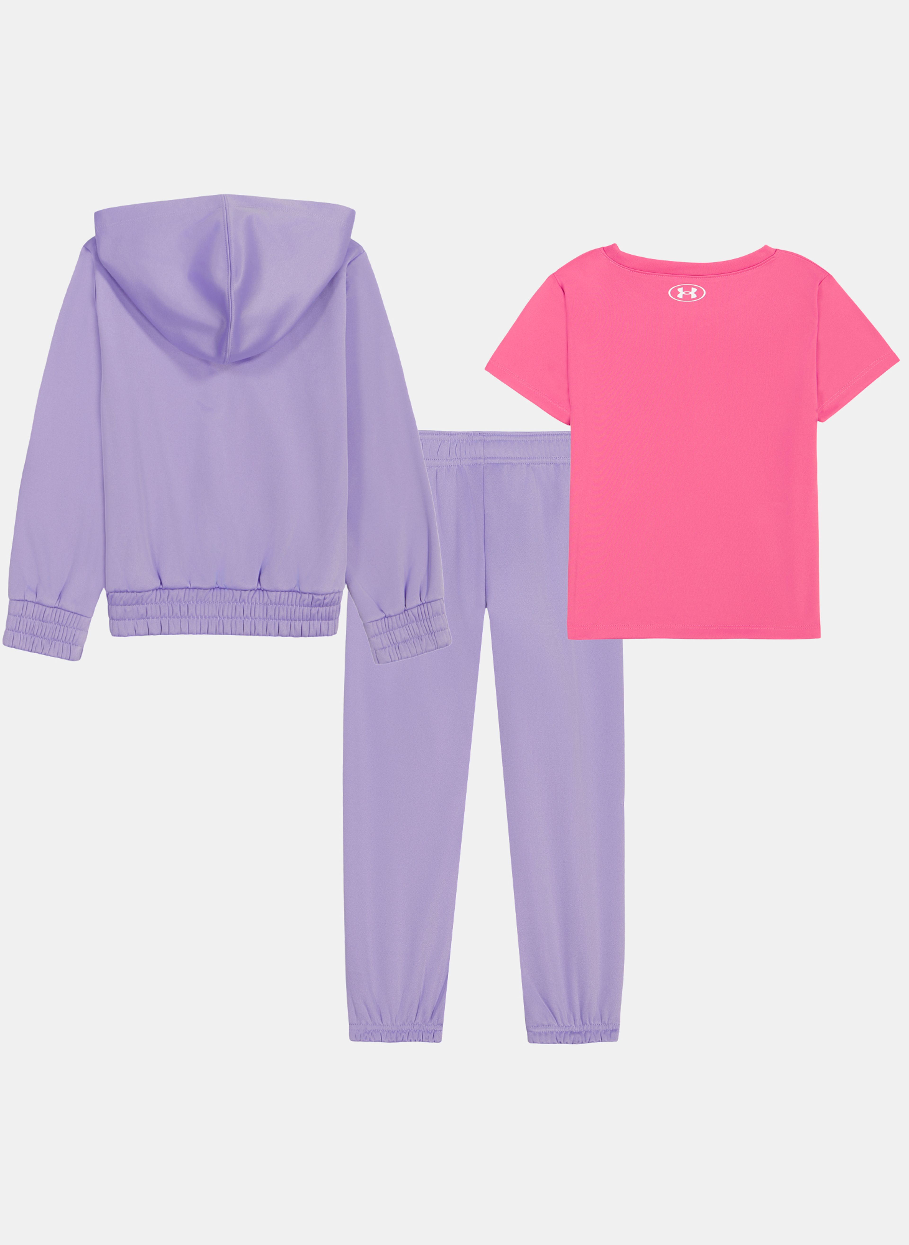 Meiteņu komplekts Under Armour UA 3PC FULL-ZIP HOODIE SET - 002