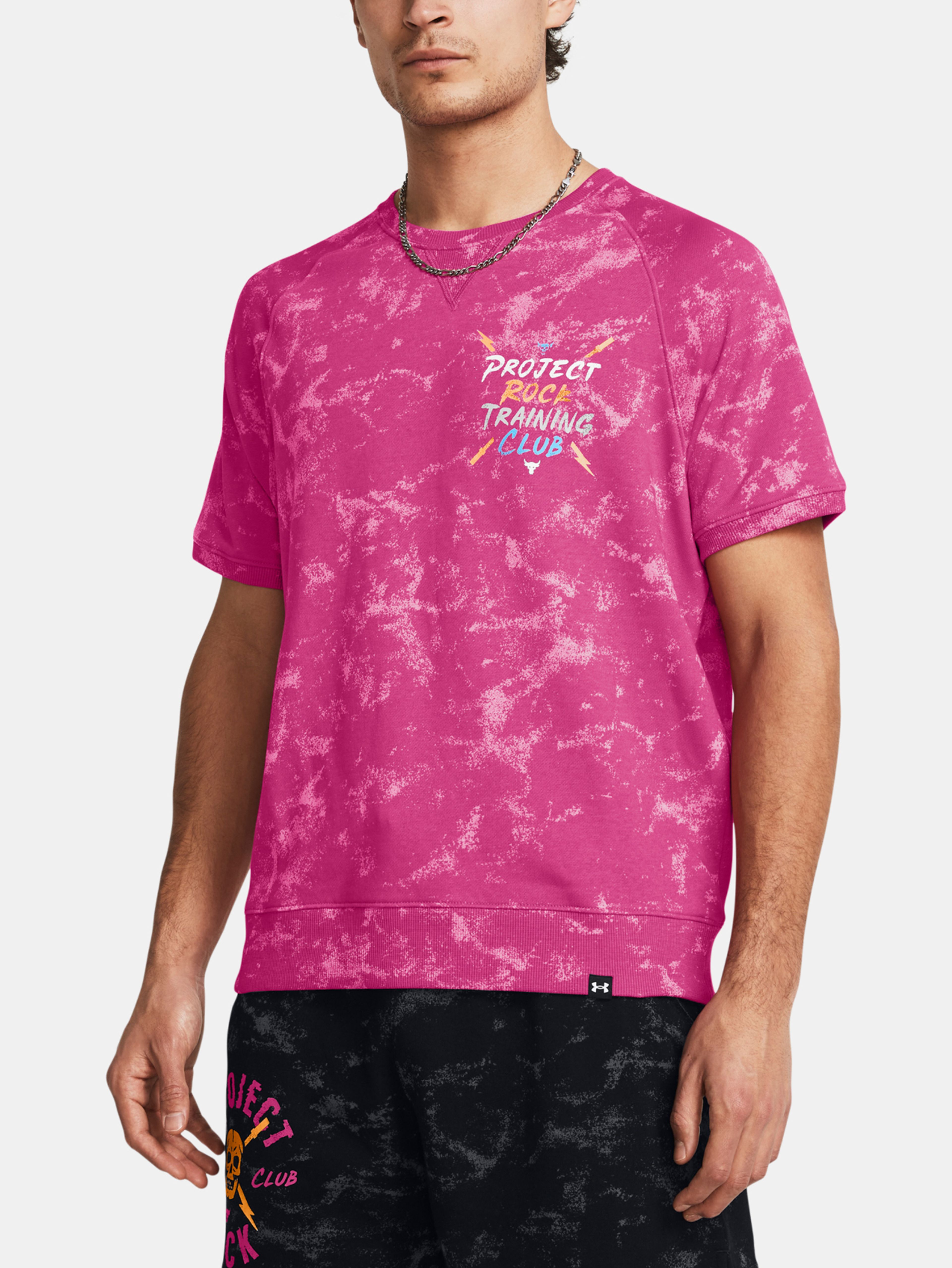 Pánské tričko Under Armour Pjt Rck Q2 Terry AOP Crew