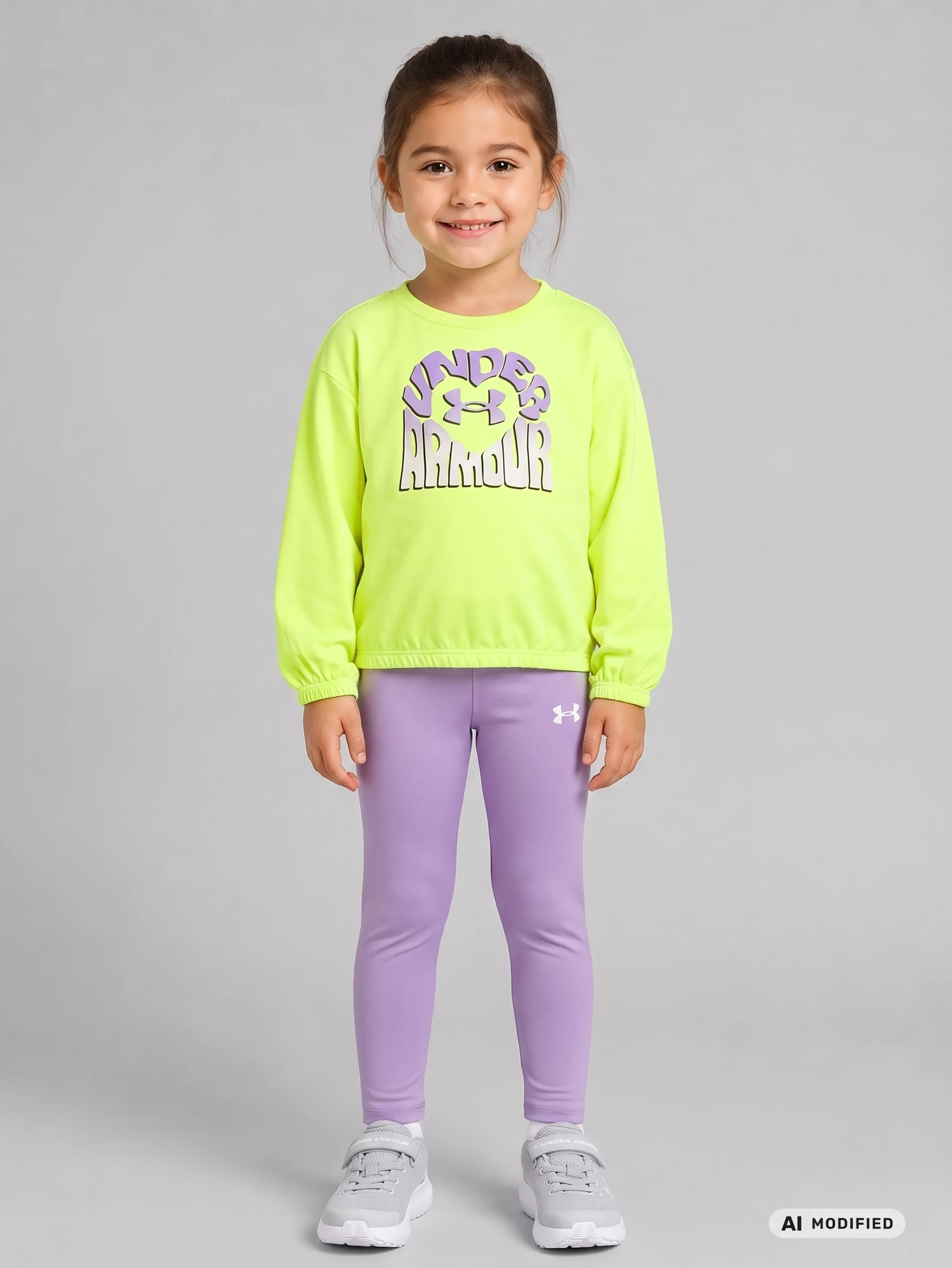 Lány szett Under Armour UA CREWNECK LEGGING SET - 001