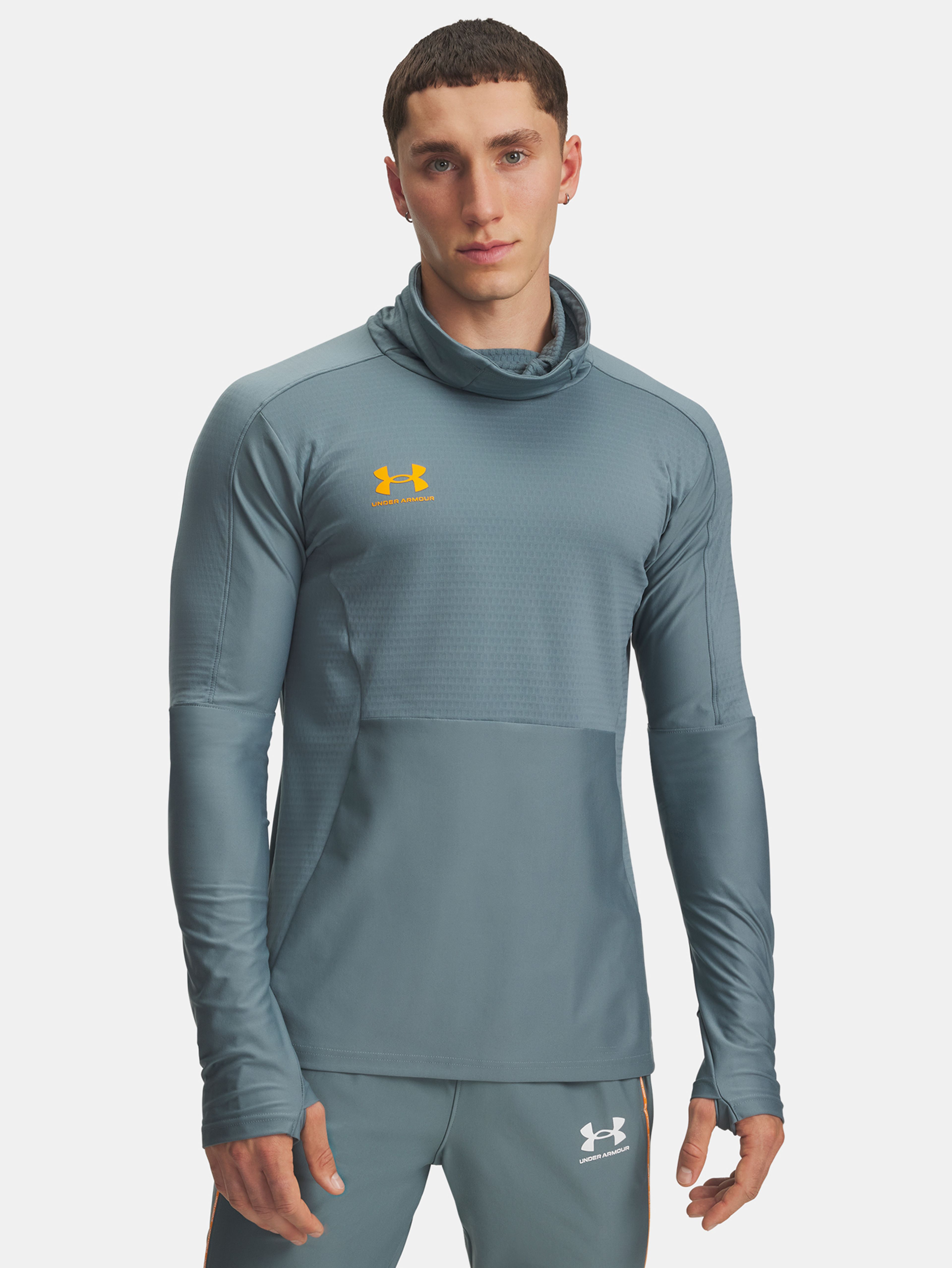 Férfi póló Under Armour UA M Challenger Pro Wintr LS-BLU