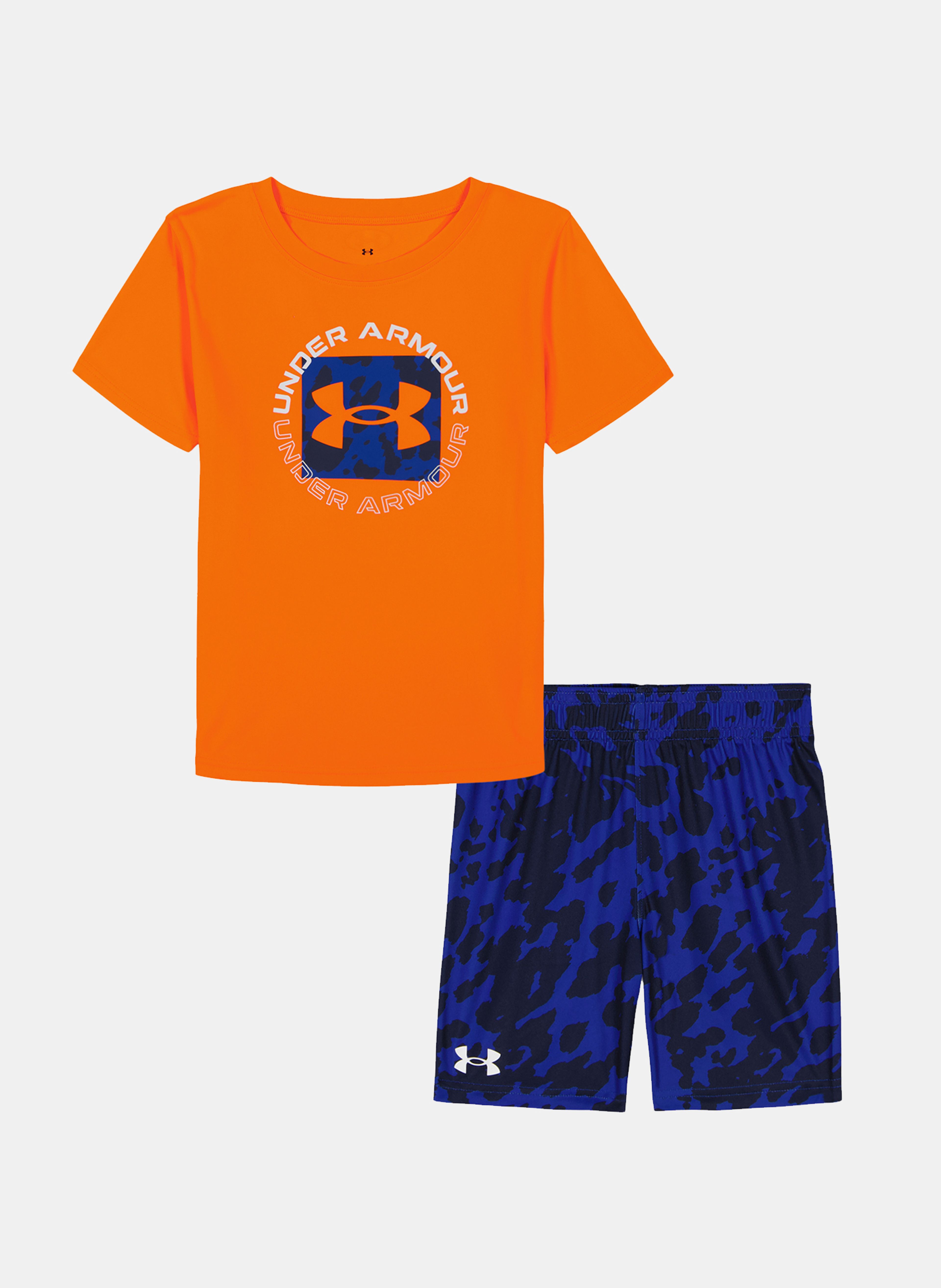 Fantovski set Under Armour UA TECH PRINTED SS SHORT SET-ORG - 003