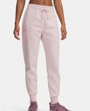 Naiste dressipüksid Under Armour UA Rival Fleece Jogger-Roosa - 004