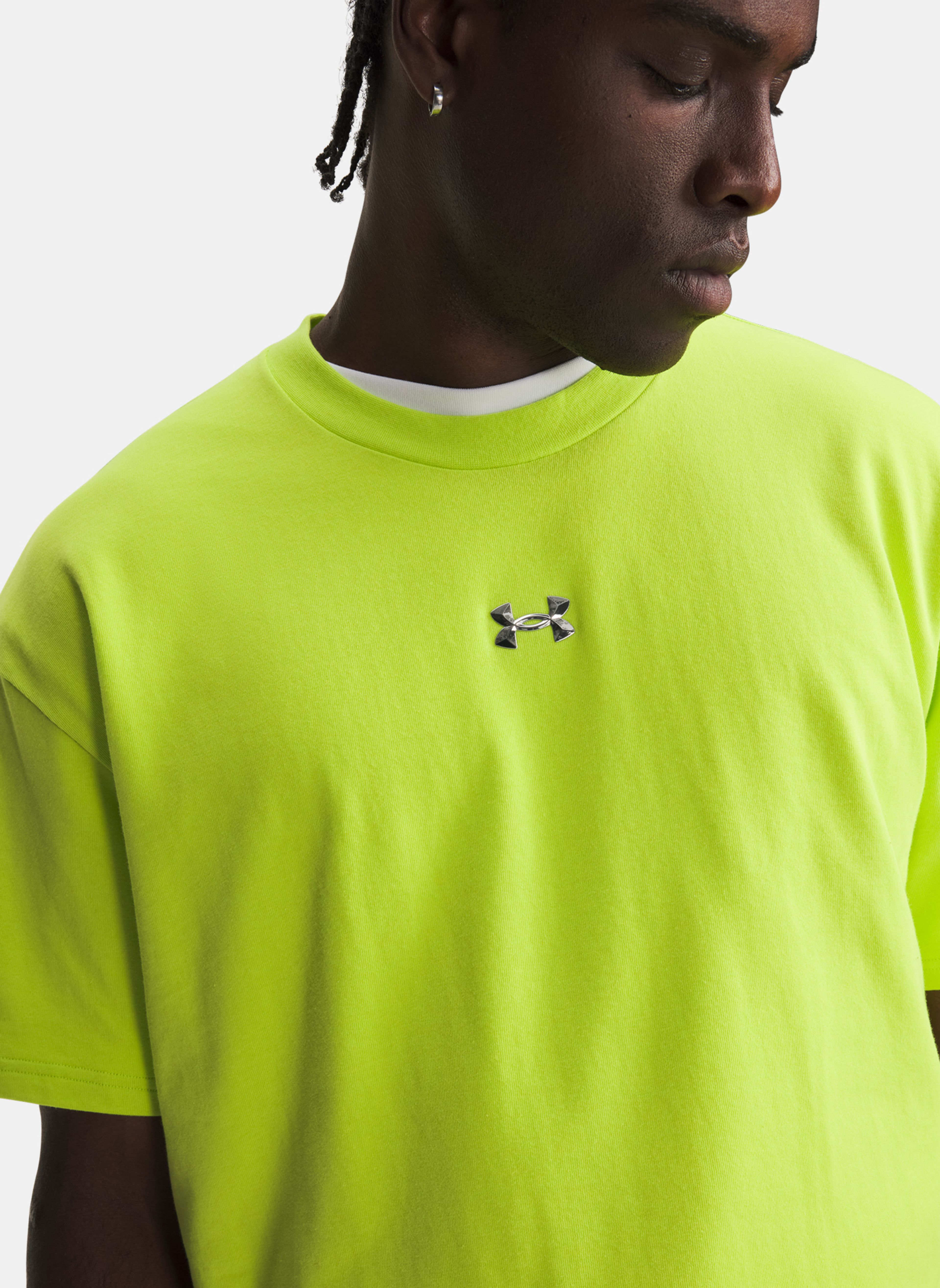 Meeste t-särk Under Armour UA M HWT METAL LOGO SS - 003