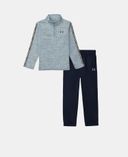 Zēnu komplekts Under Armour UA TWIST TECH 1/4 ZIP SET-Zila - 001