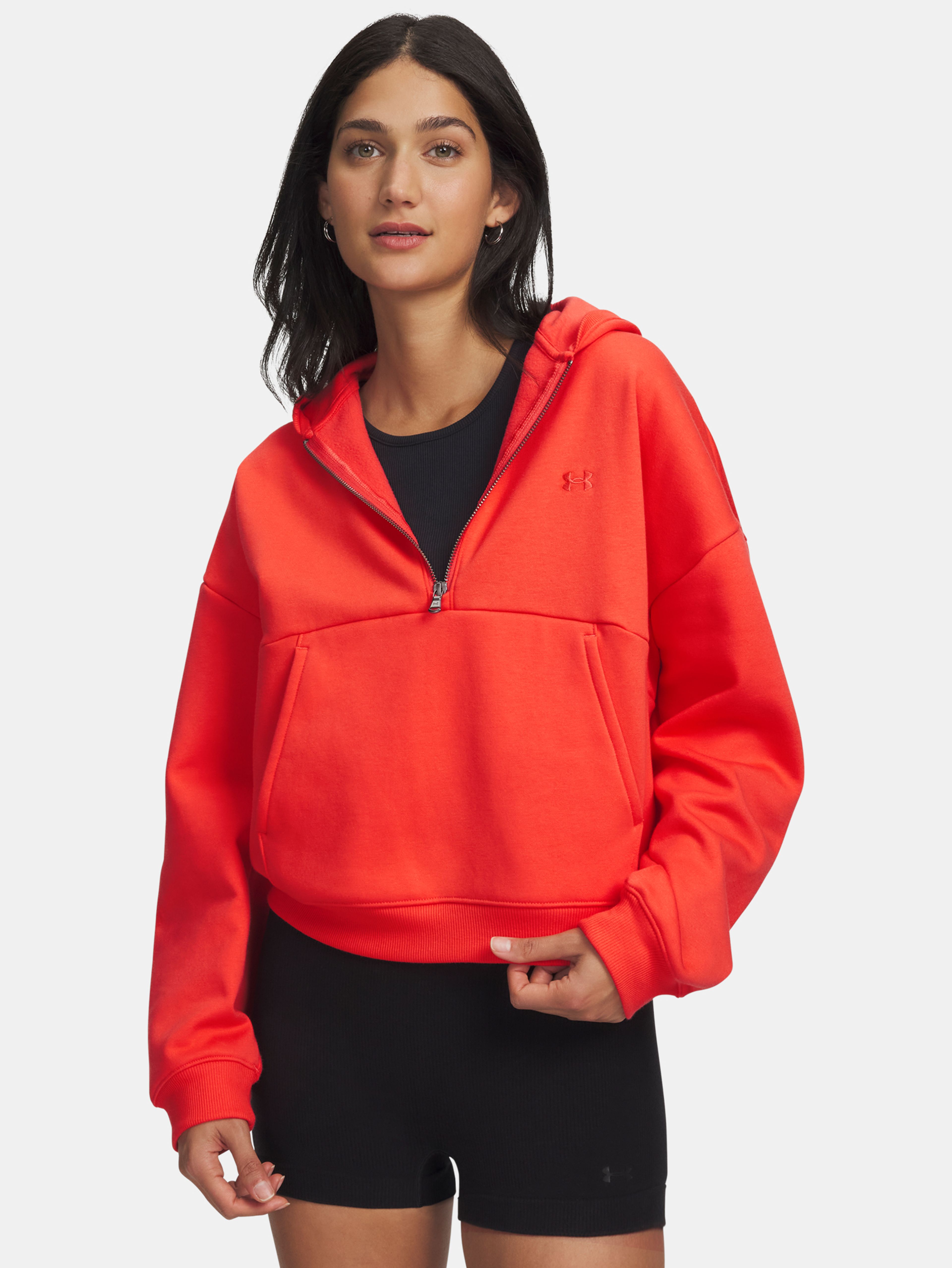 Női felső Under Armour UA Icon Fleece HZ Hoodie-RED