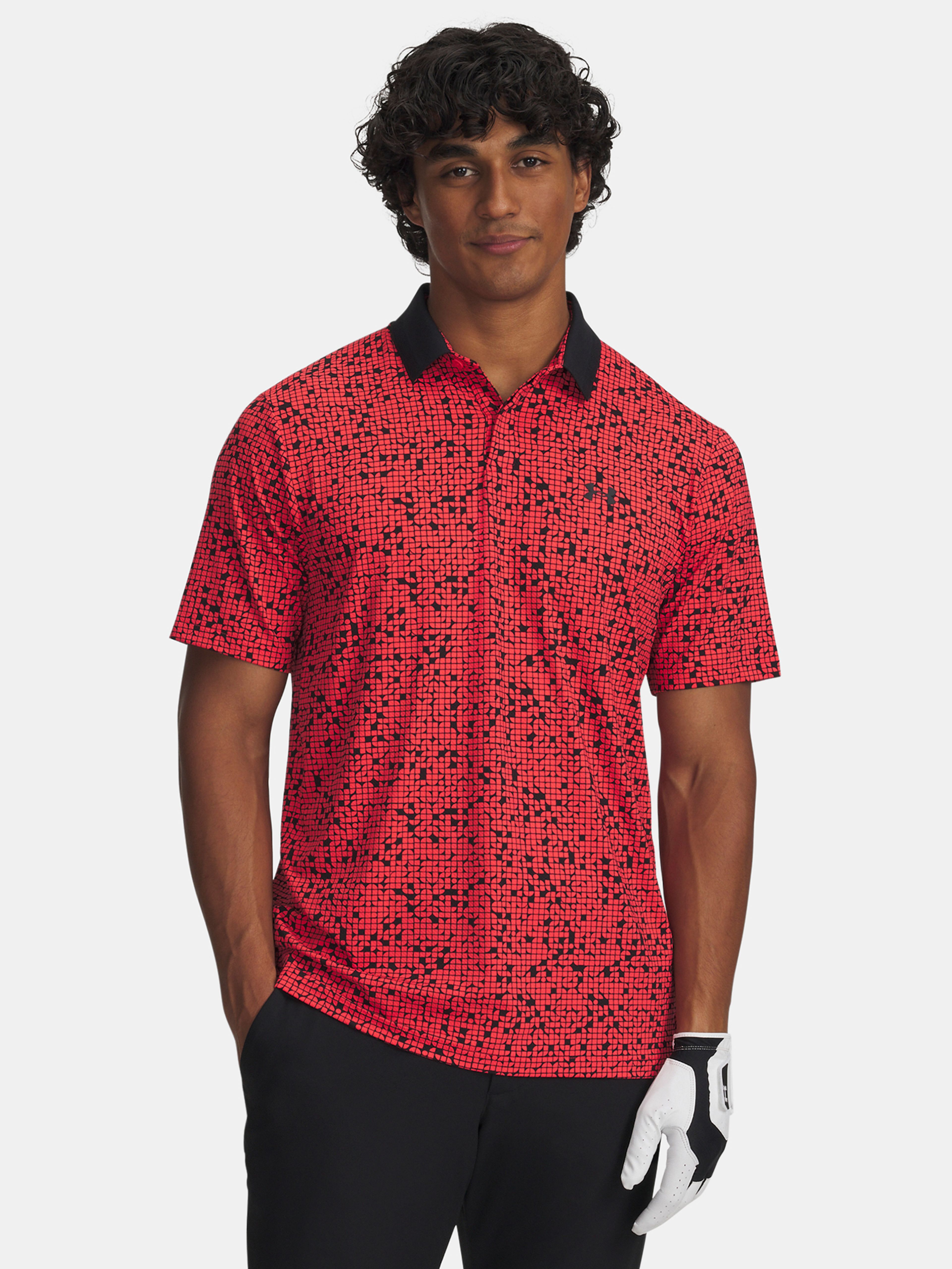 Férfi póló Under Armour UA Drive Chill Printed Polo-RED