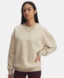Dámská mikina Under Armour Essential Flc OS Crew-Hnědá - 004