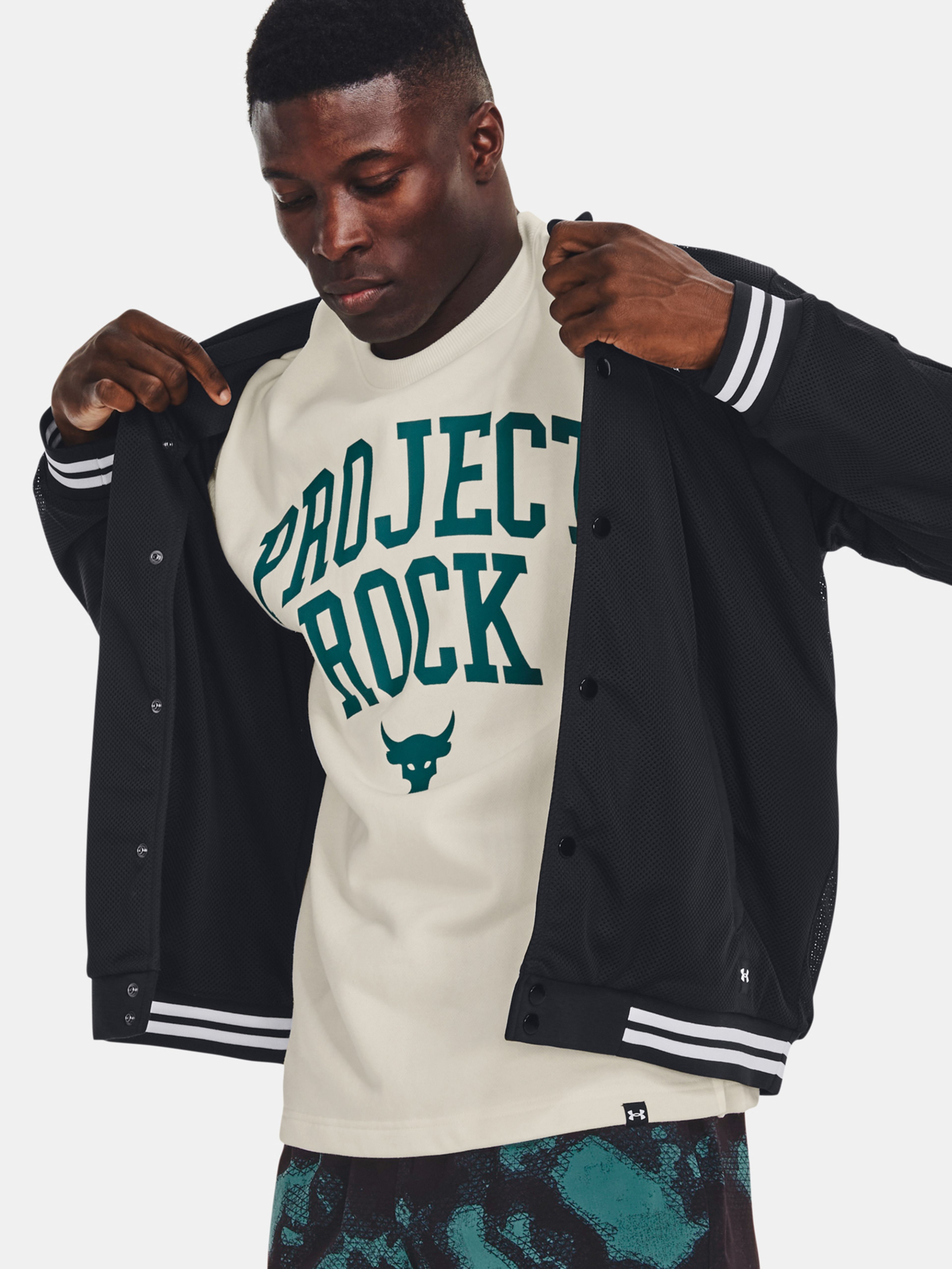 Meeste jope Under Armour Pjt Rock Mesh Varsity Jacket