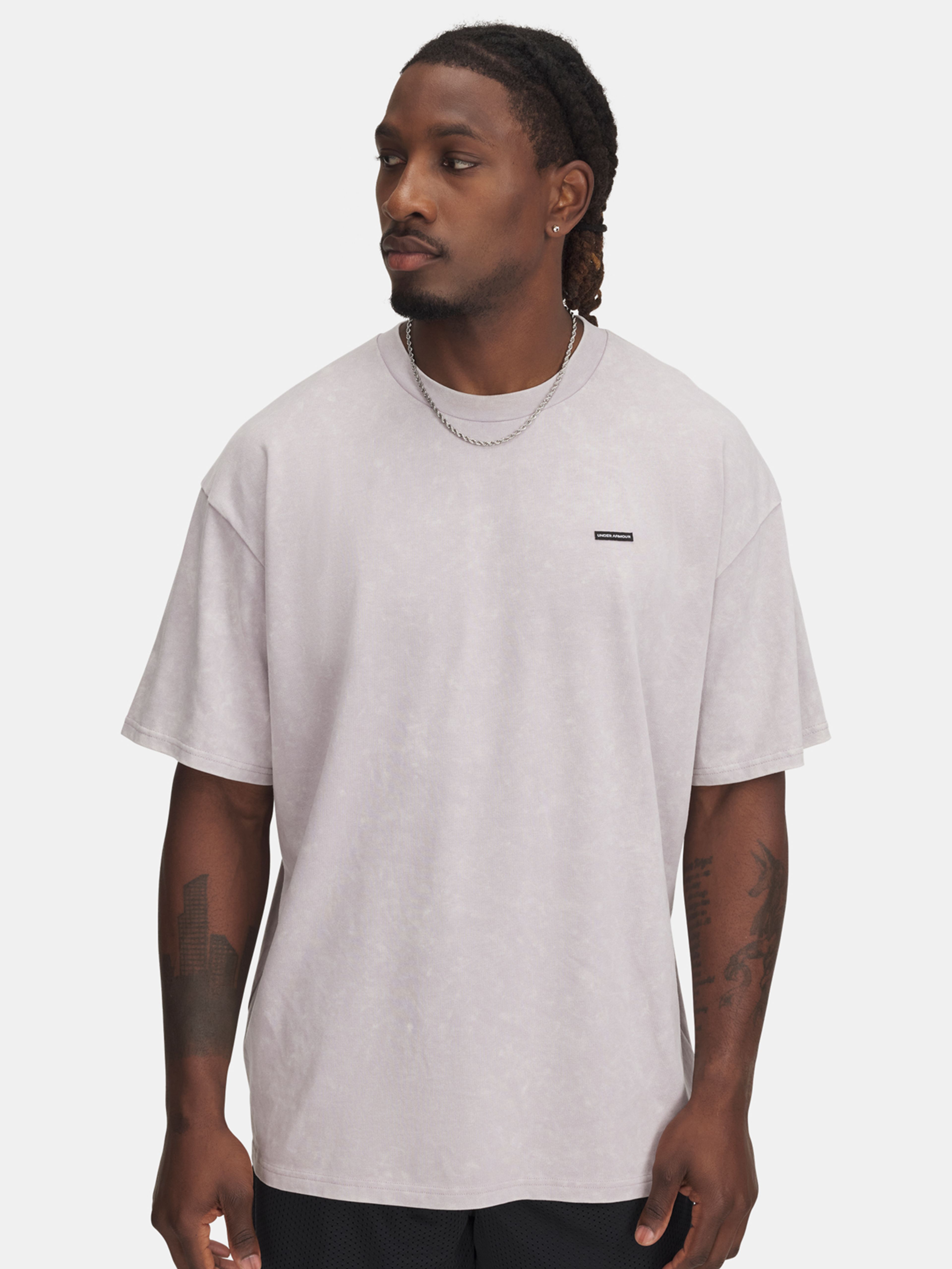 Férfi póló Under Armour UA M HW OS LOGO WASH SS