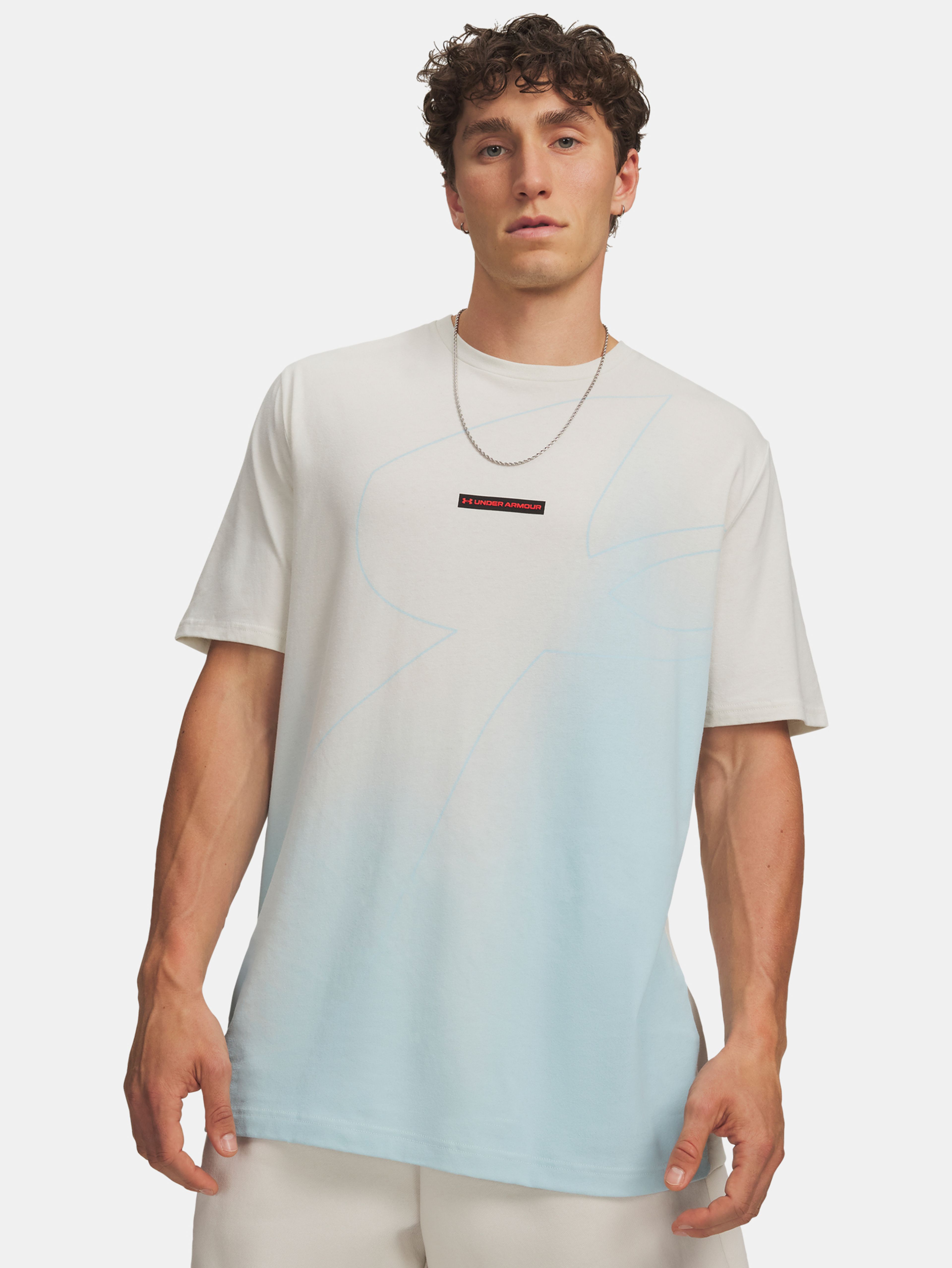 Pánské tričko Under Armour UA M 60/40S BLEND LOGO SS - 001