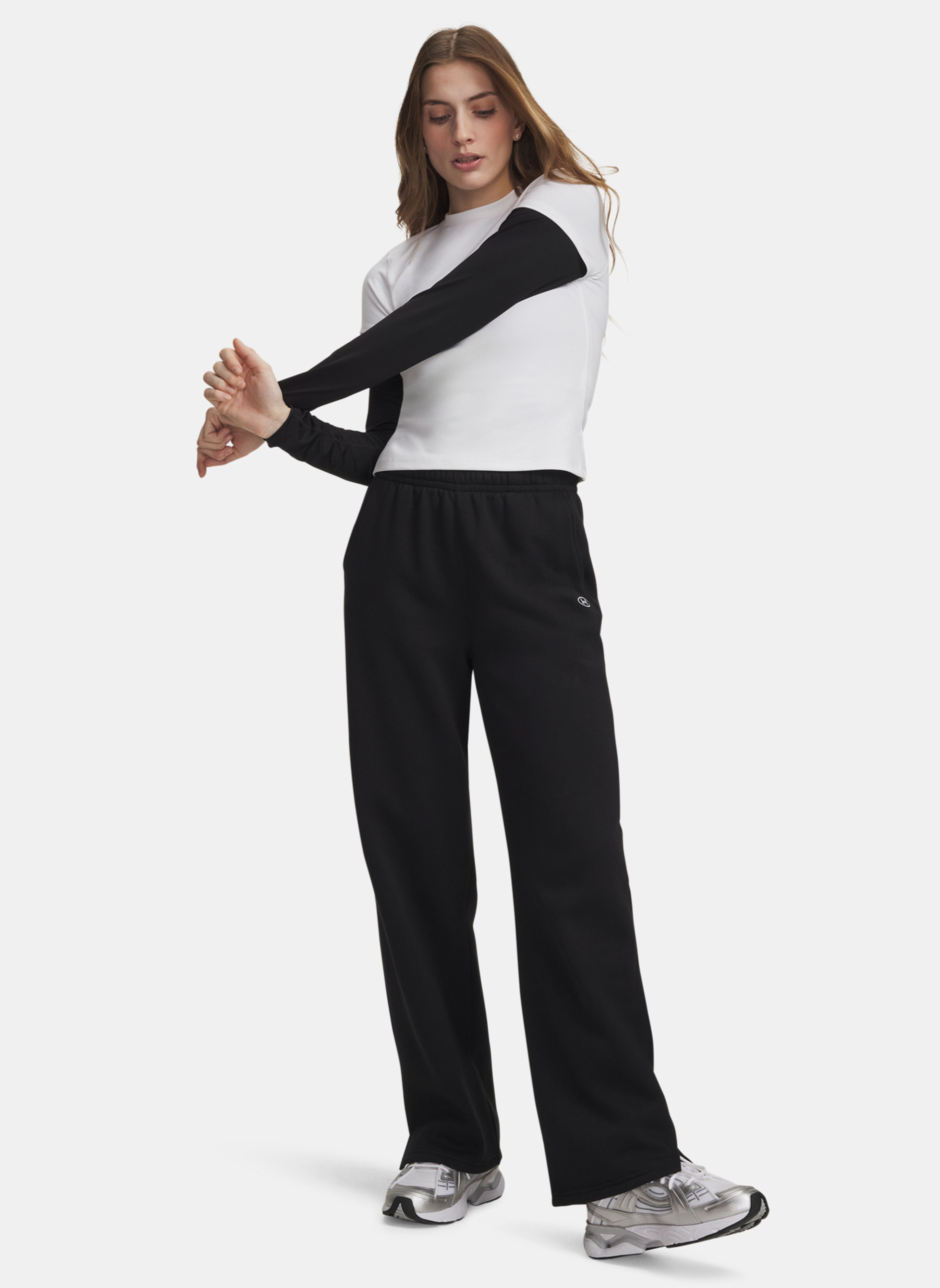 Sieviešu sporta bikses Under Armour Rival Flc Straight Pant - 003