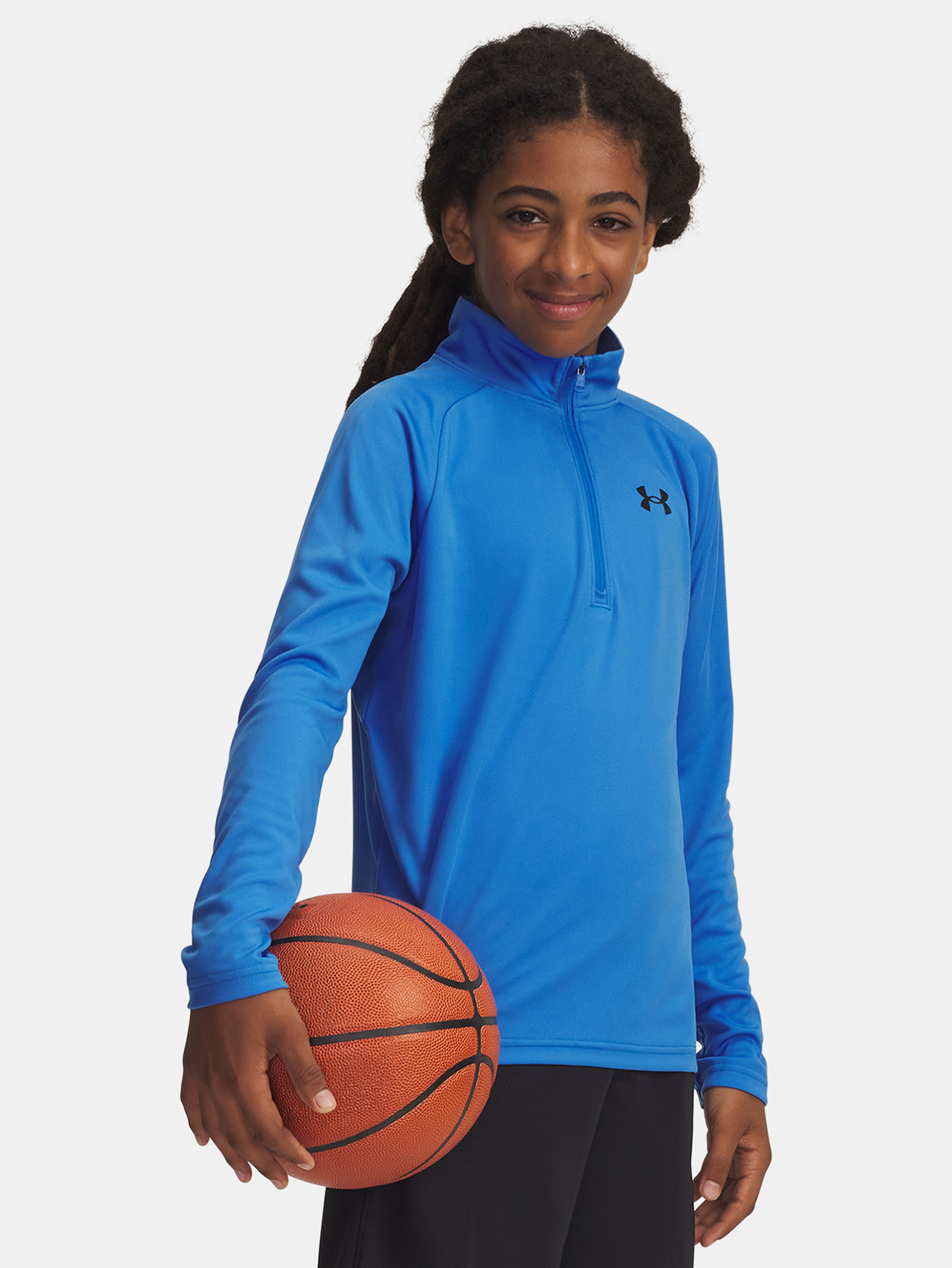 Poiste t-särk Under Armour UA Tech 2.0 1/2 Zip-BLU