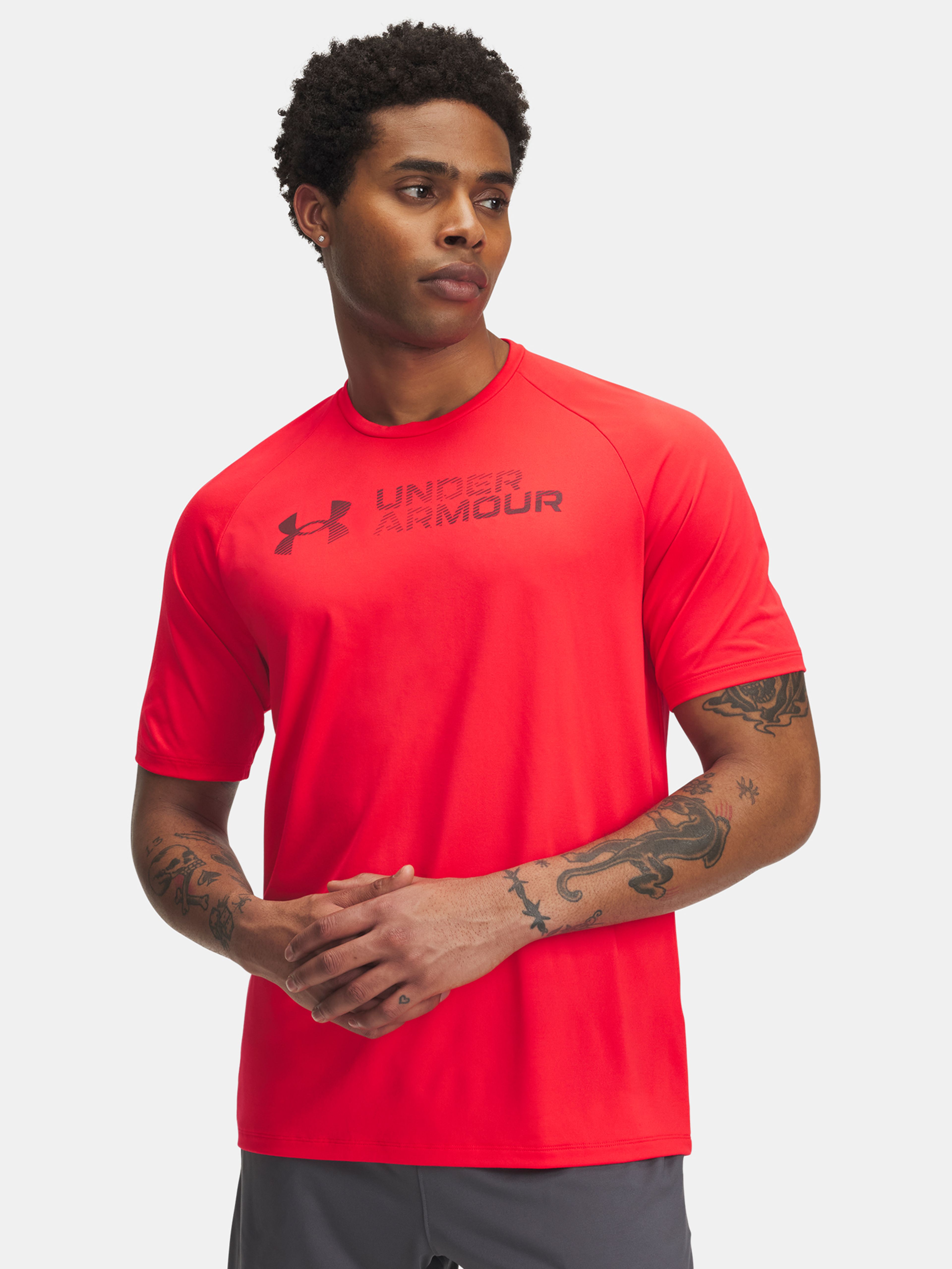 Moška majica Under Armour UA Tech Reflective SS-RED