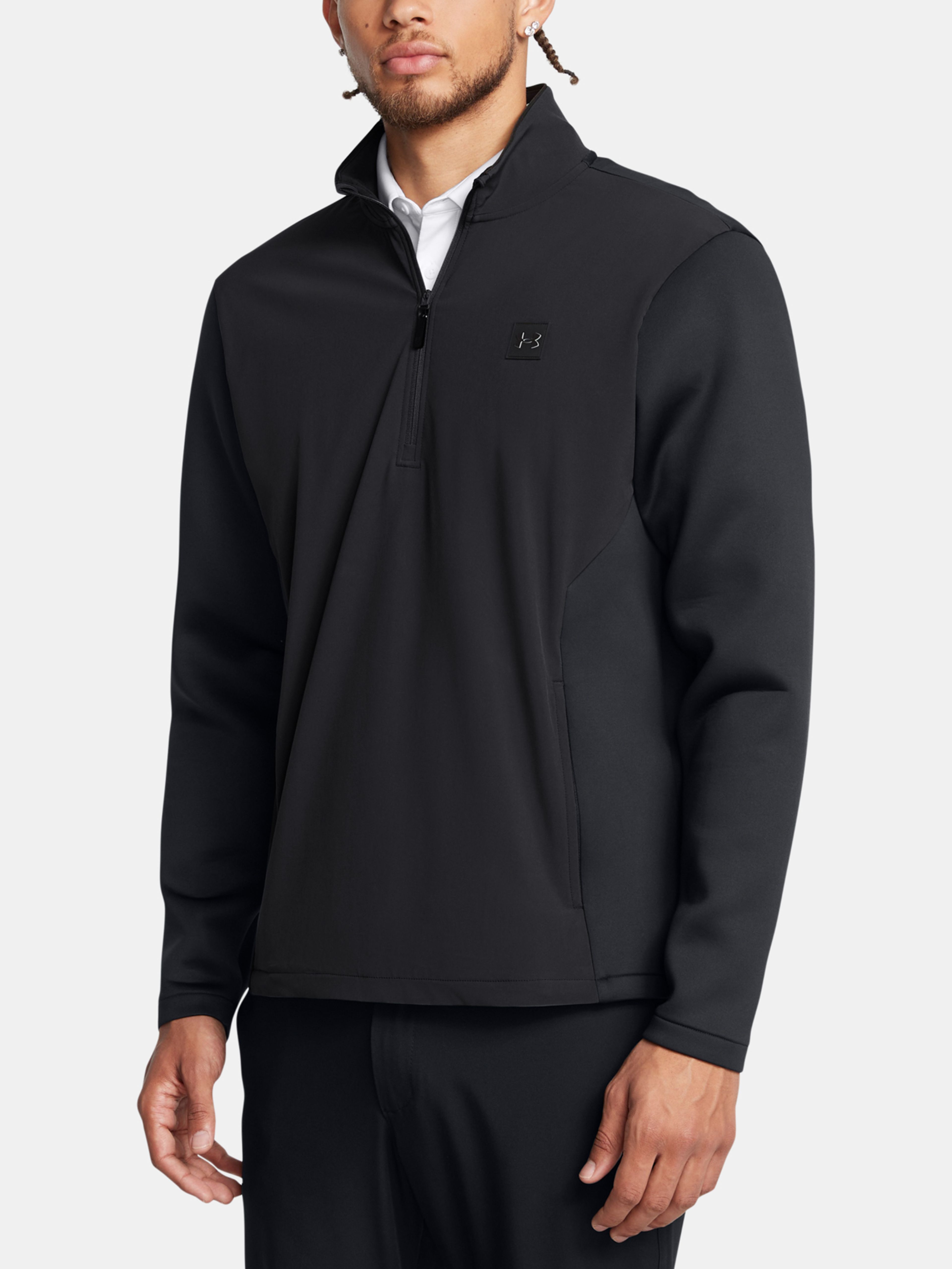 Moški pulover  Under Armour UA Drive Pro Storm Hyb HZ-GRY