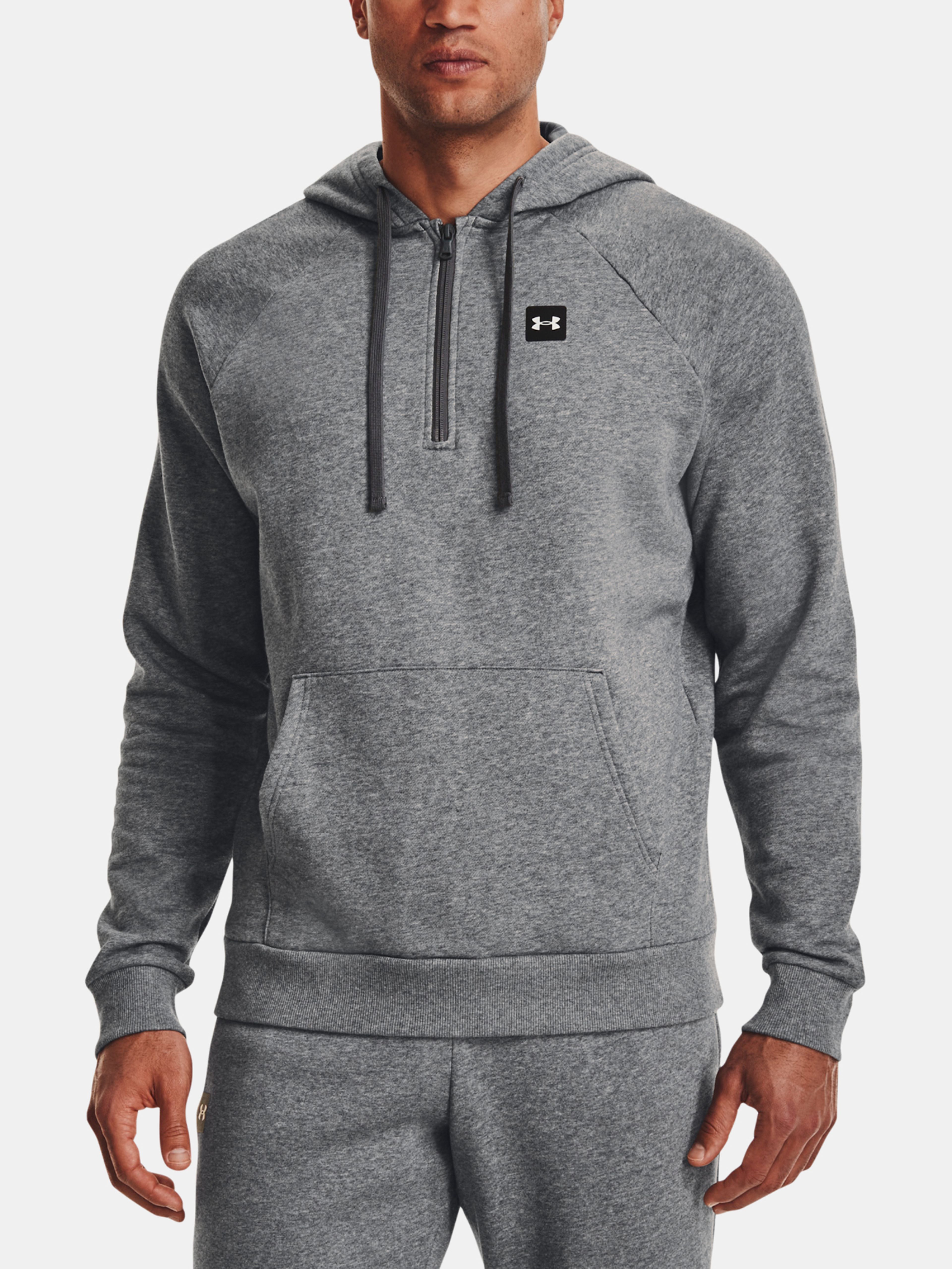 Pánská mikina Under Armour UA Rival Fleece 1/2 Zip HD-GRY
