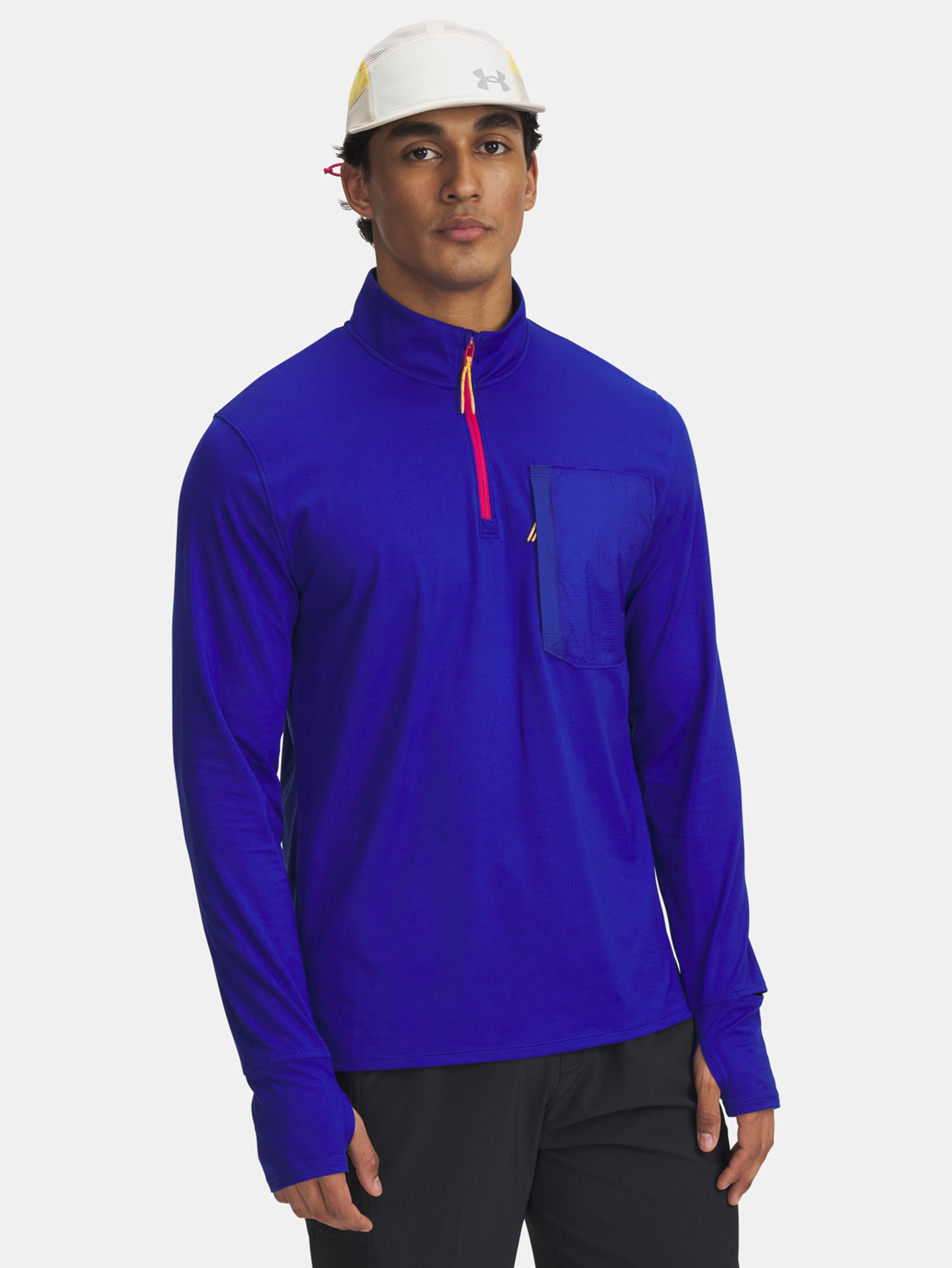 Férfi póló Under Armour UA TRAIL RUN QUARTER ZIP