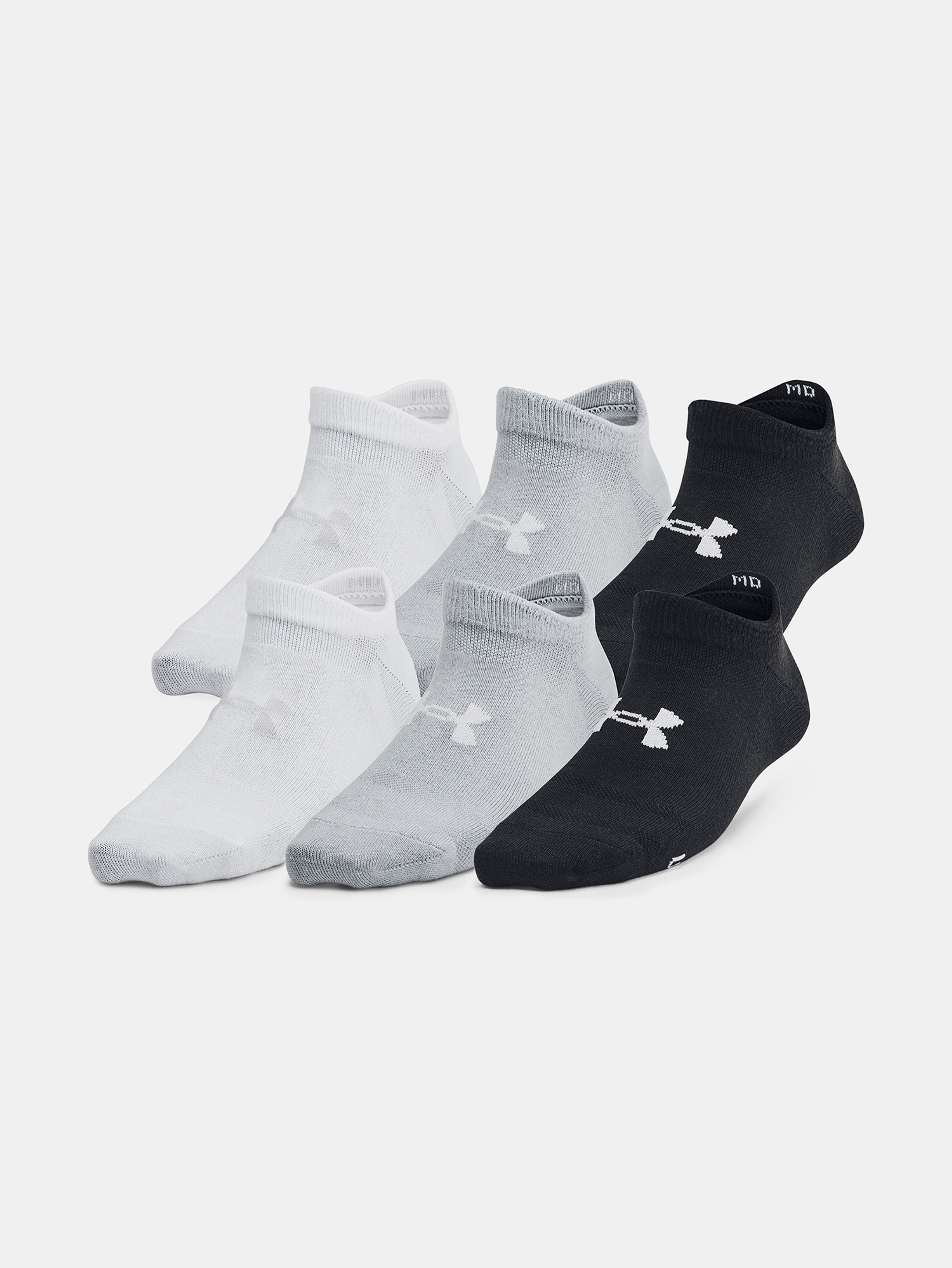 Otroški unisex nogavice  Under Armour UA Yth Essential No Show 6pk-BLK