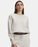Dámská mikina Under Armour Essential Flc OS Crew-Bílá - 004