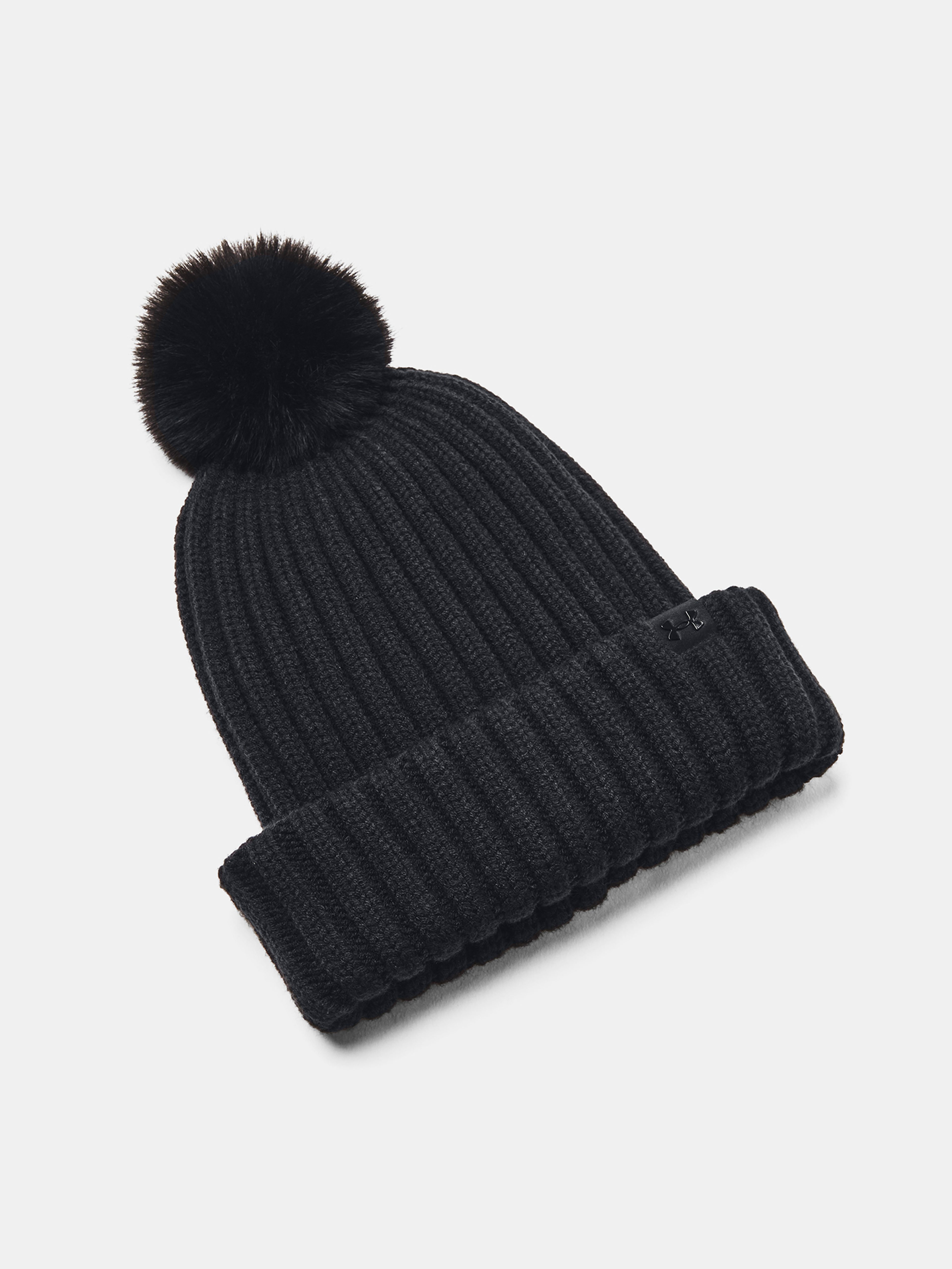 Dámská čepice Under Armour W Halftime Pom Beanie-BLK