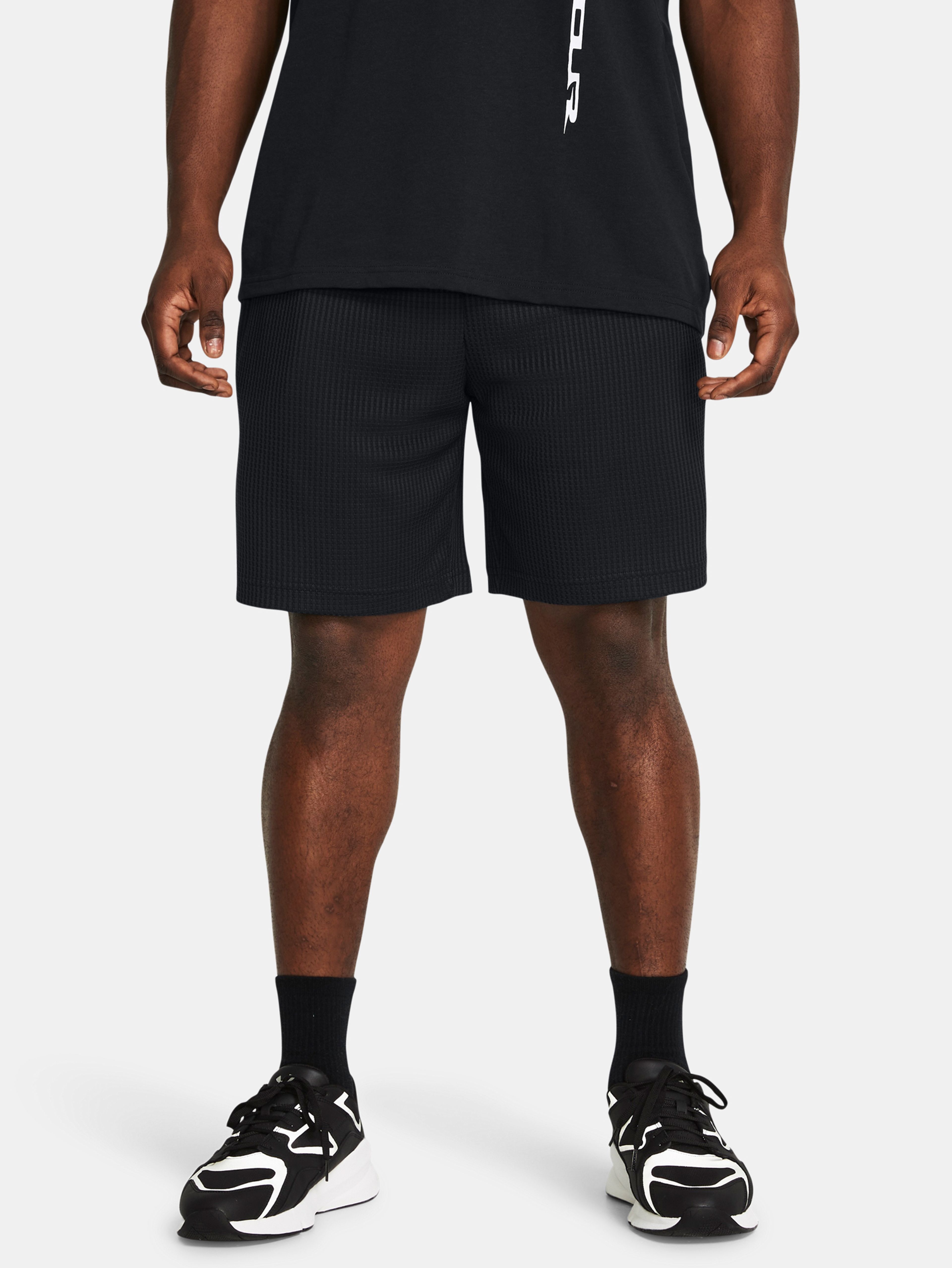 Pánske kraťasy Under Armour UA Rival Waffle Short-BLK