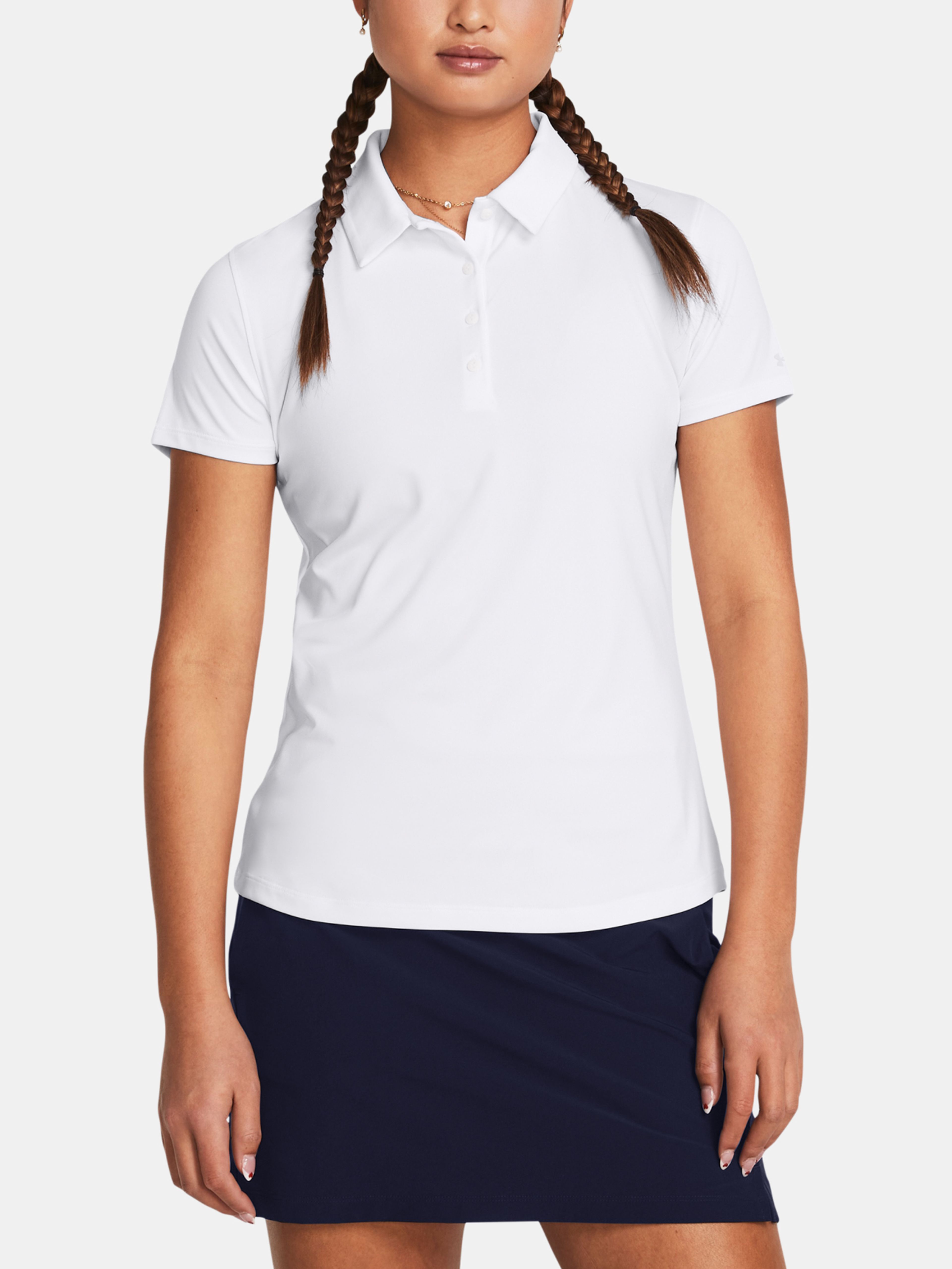 Dámske tričko Under Armour UA Playoff SS Polo-WHT