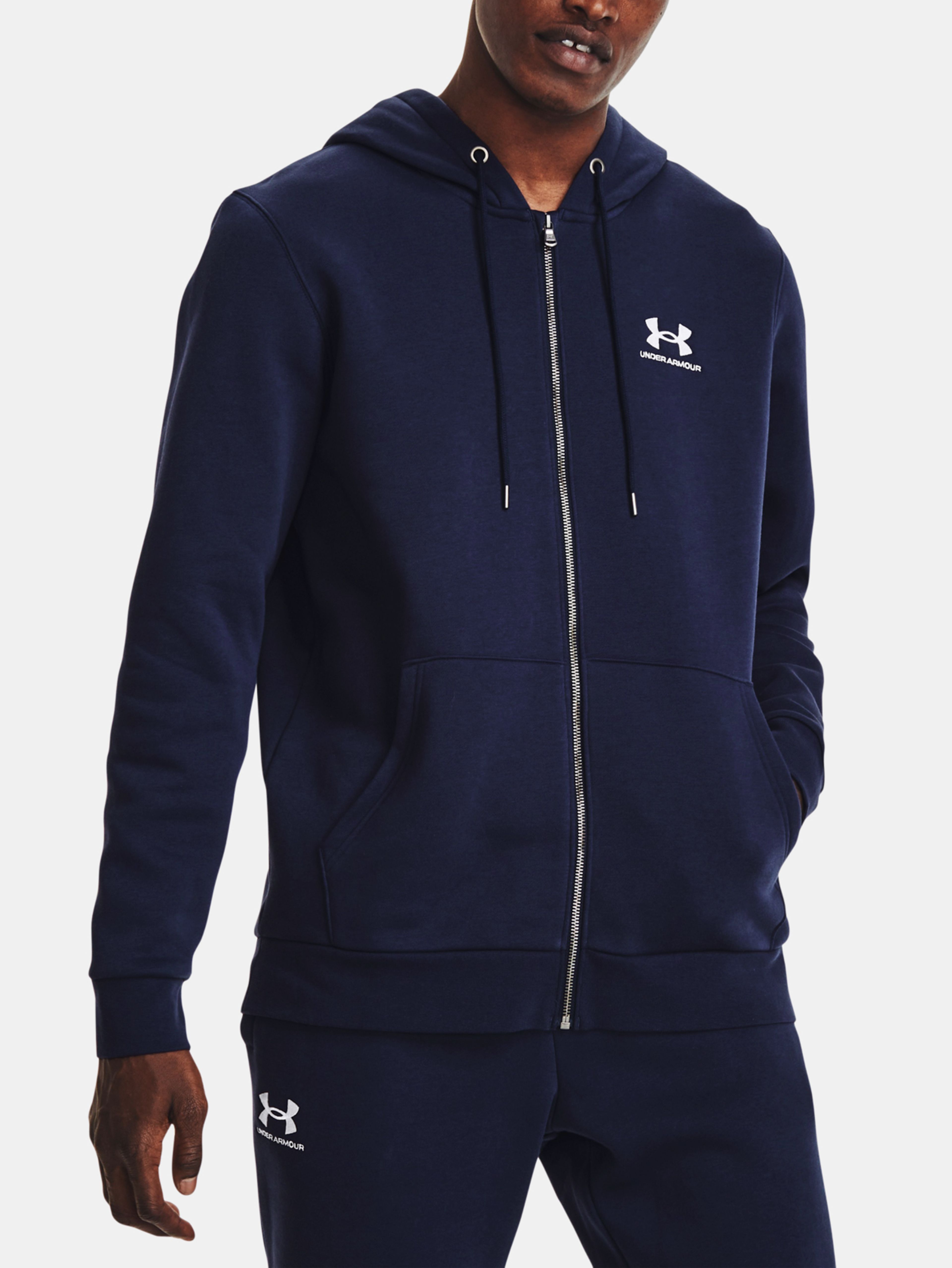 Férfi felső Under Armour UA Essential Fleece FZ Hood