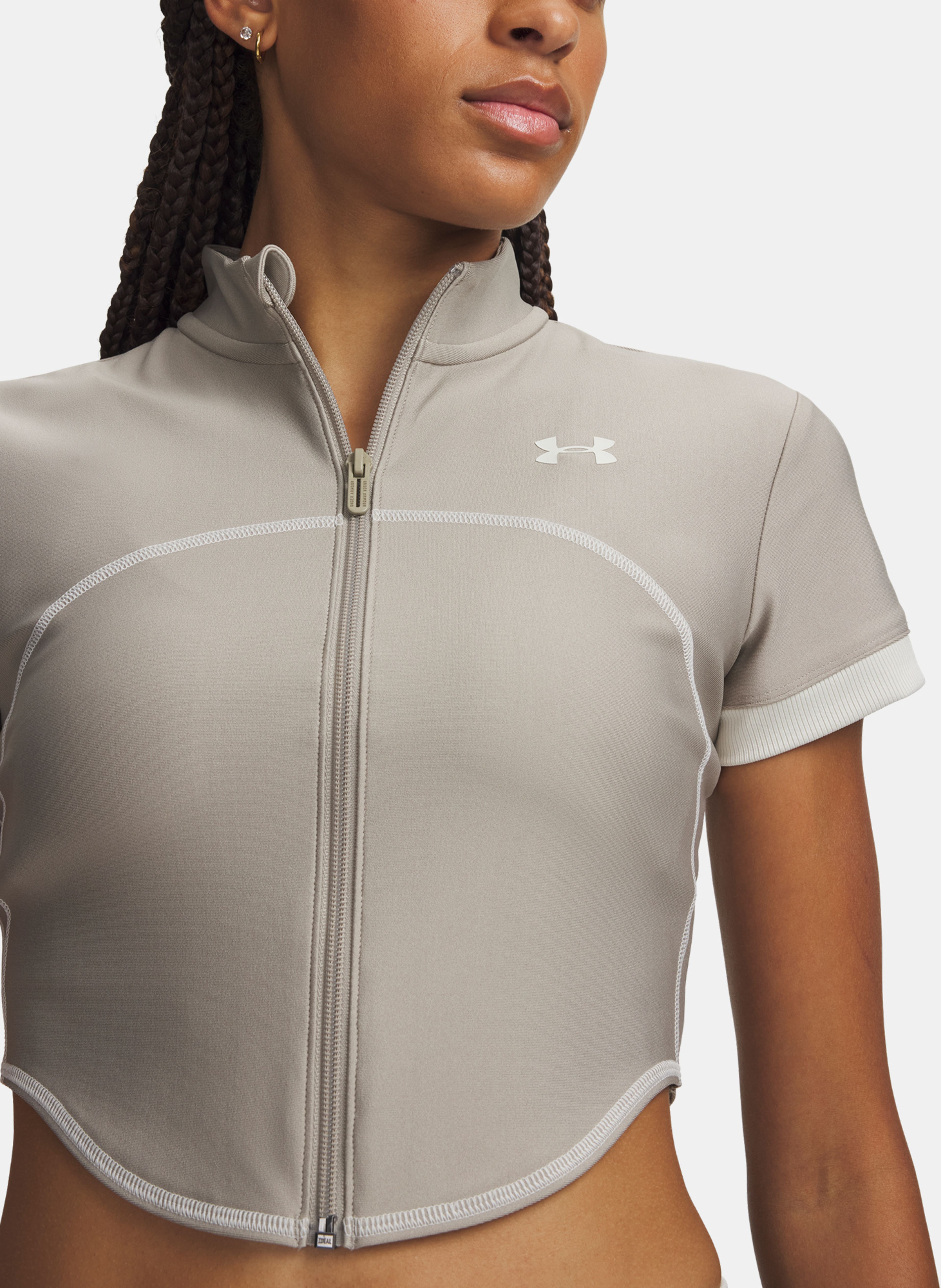 Ženska majica Under Armour UA HeatGear Novelty SS FZ - 003