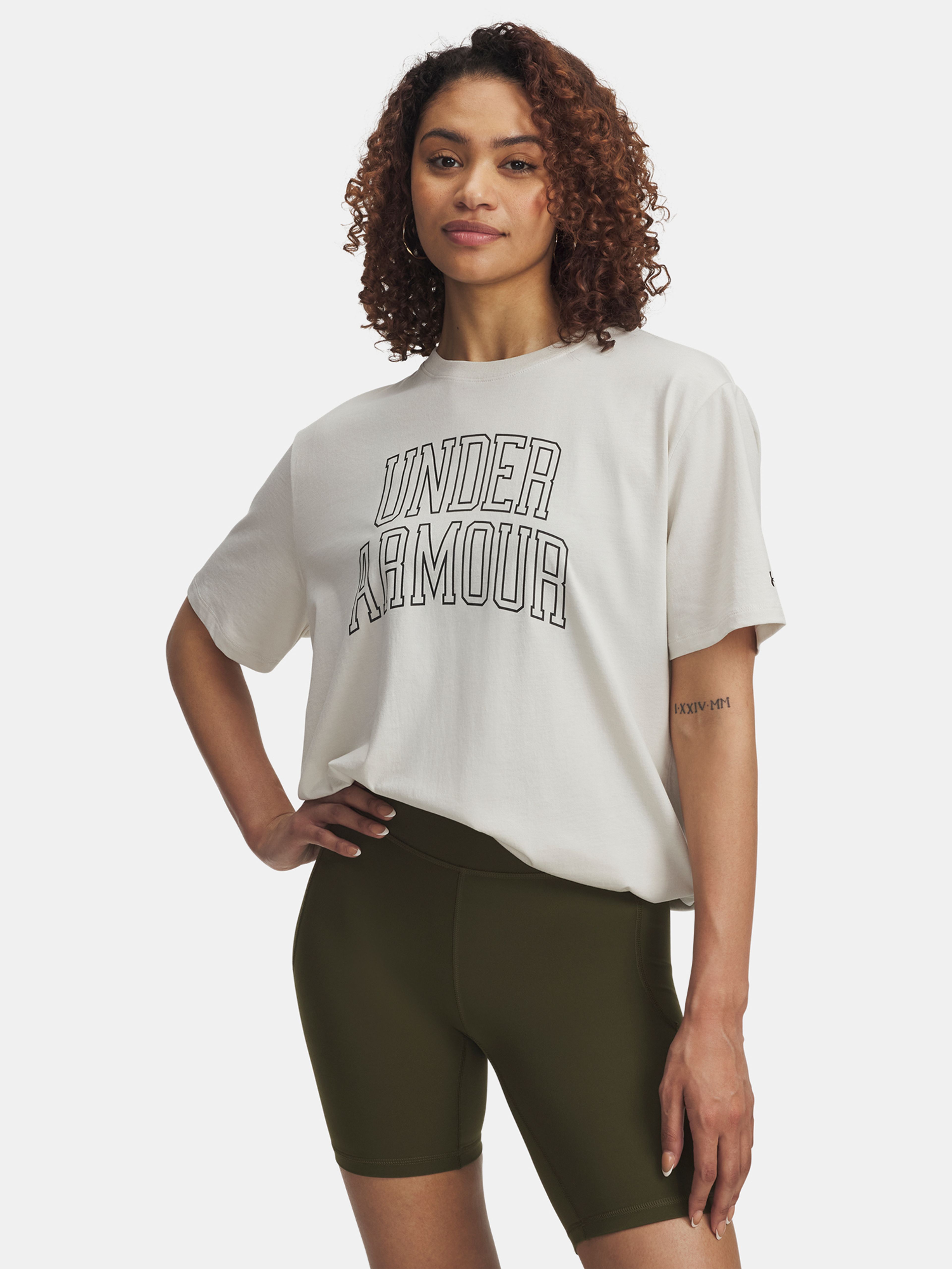 Női póló Under Armour Rival OS Campus Tee-WHT