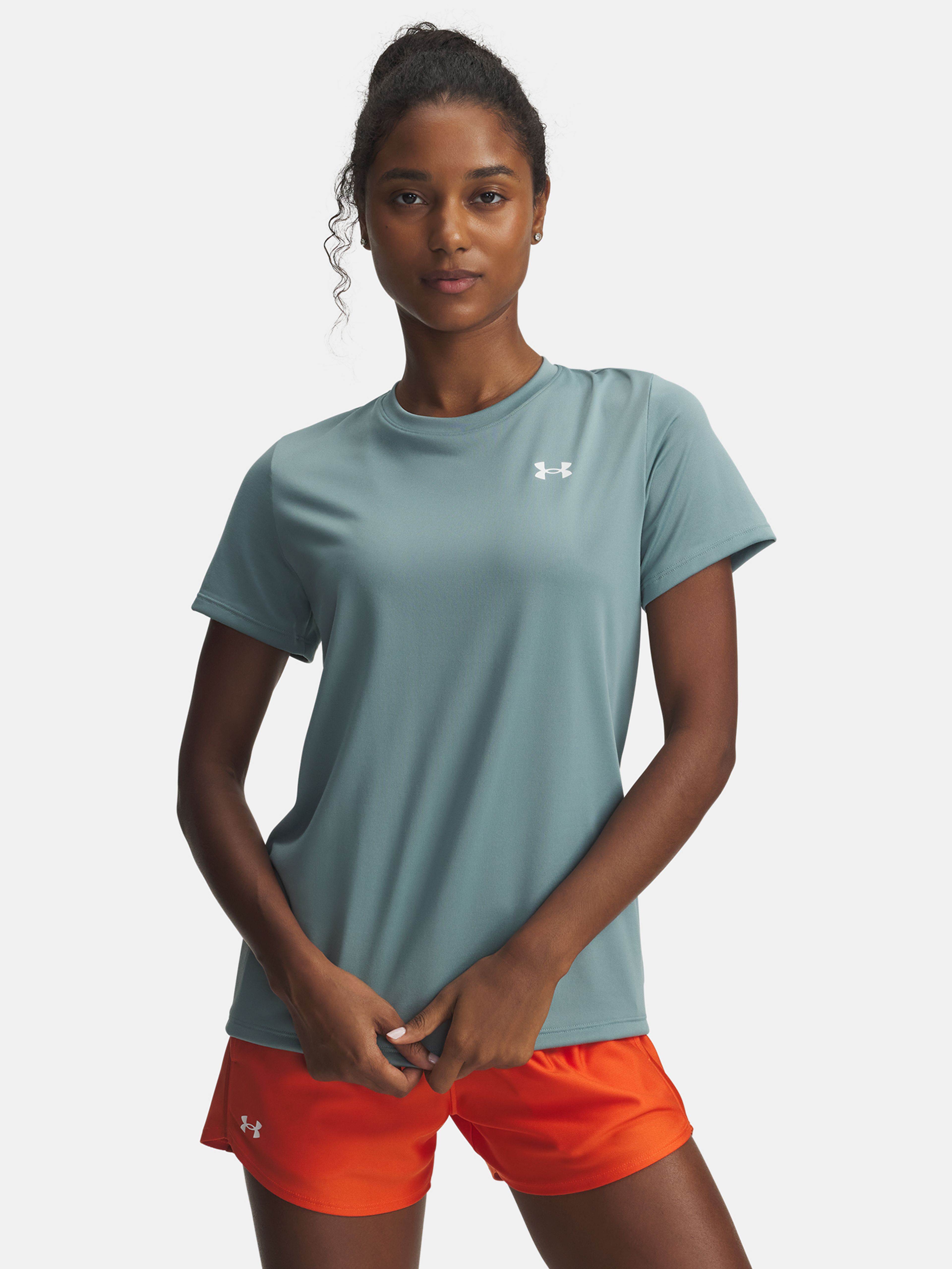 Moteriški marškinėliai Under Armour Tech SSC - Solid-GRN