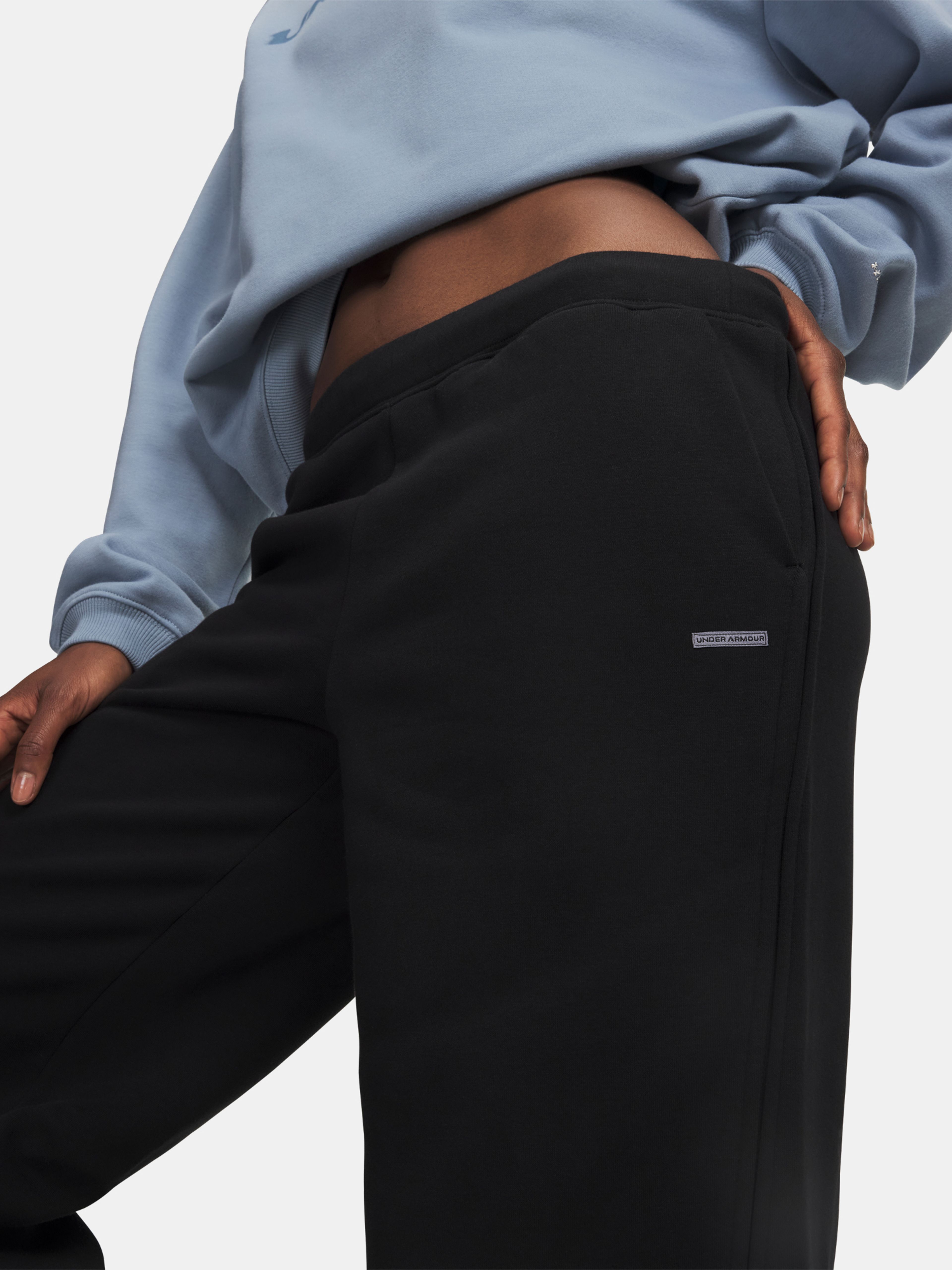 Sieviešu sporta bikses Under Armour Icon Flc Sama Wide Leg - 003