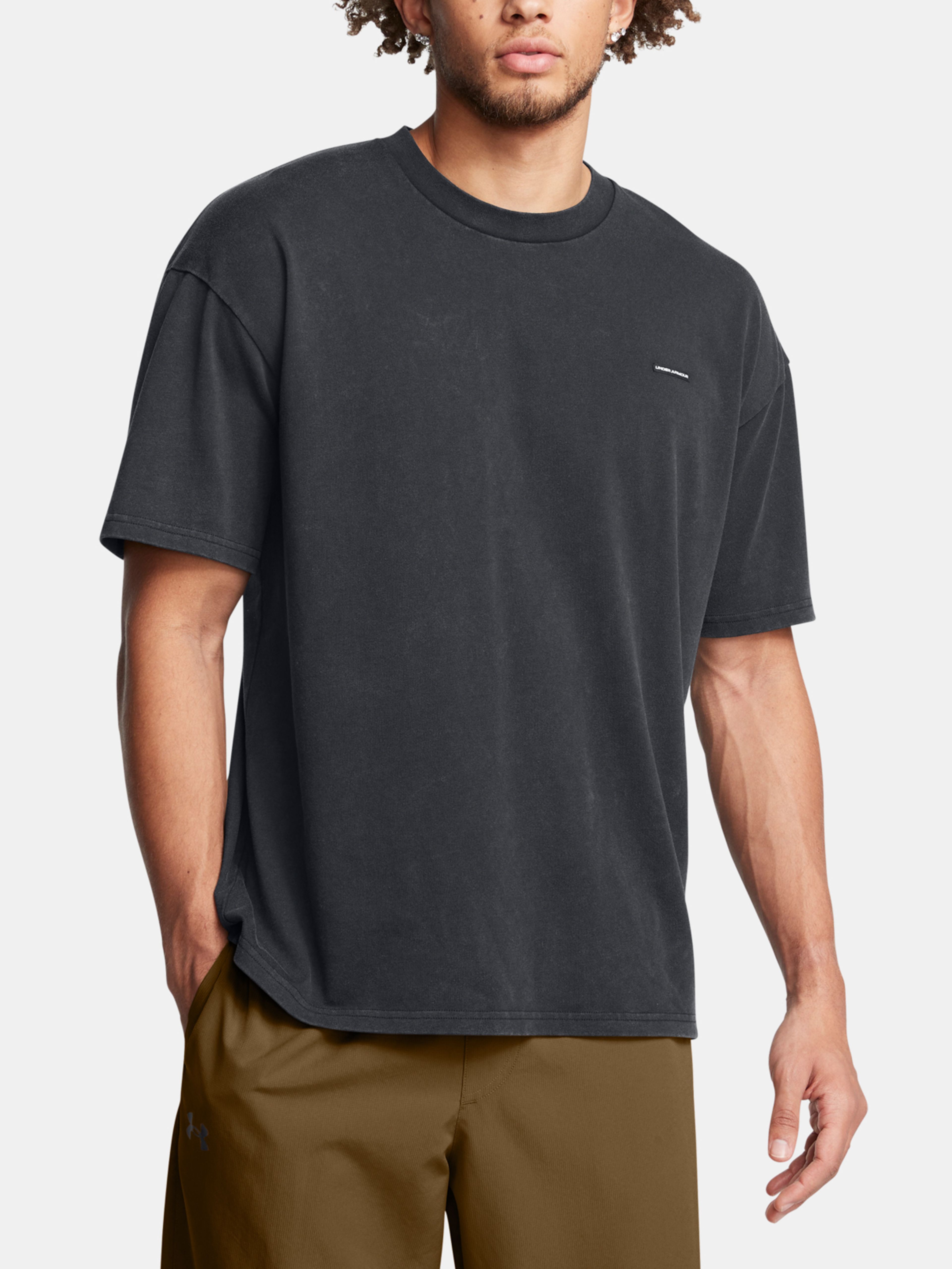 Férfi póló Under Armour UA M HW OS LOGO WASH SS