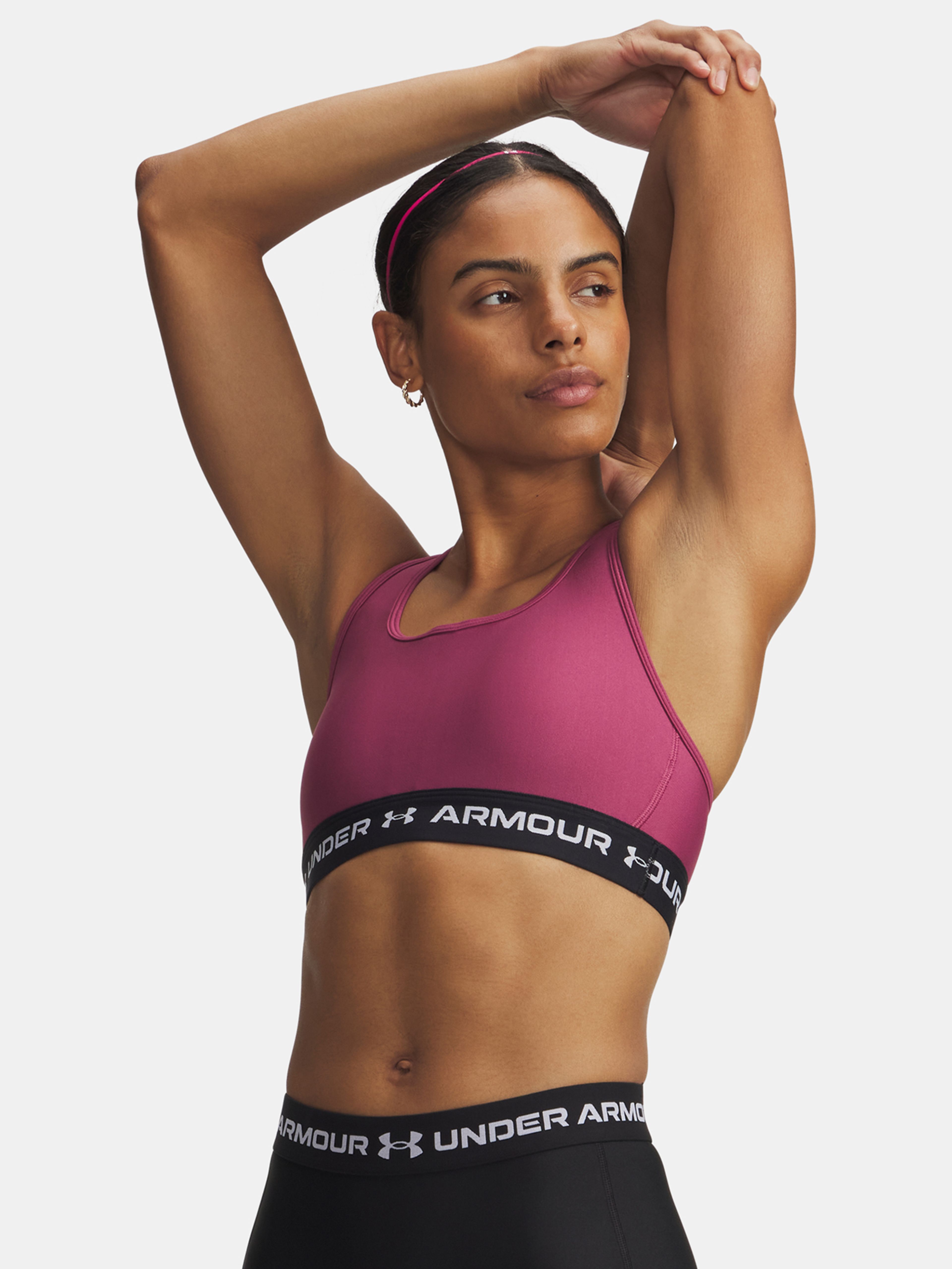 Női melltartó Under Armour Crossback Mid Bra-RED