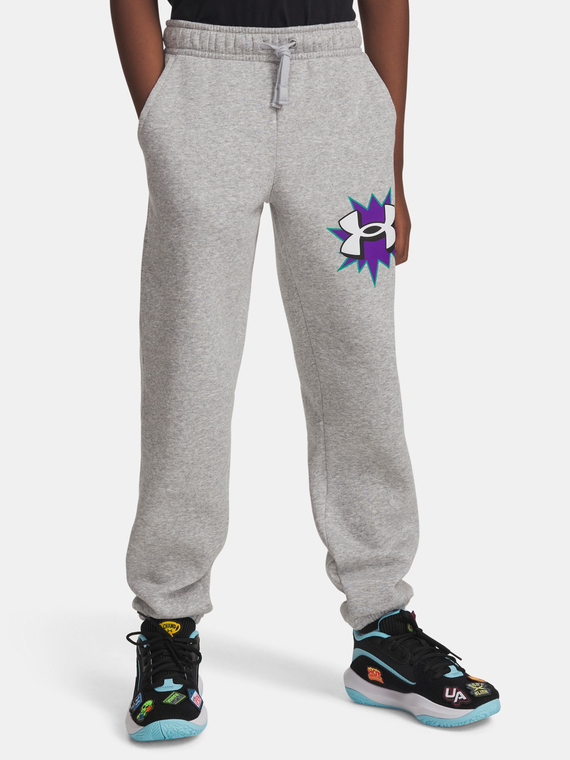 Berniukams  treningai Under Armour UA B RIVAL FLC GRAPHICS JGR - 001