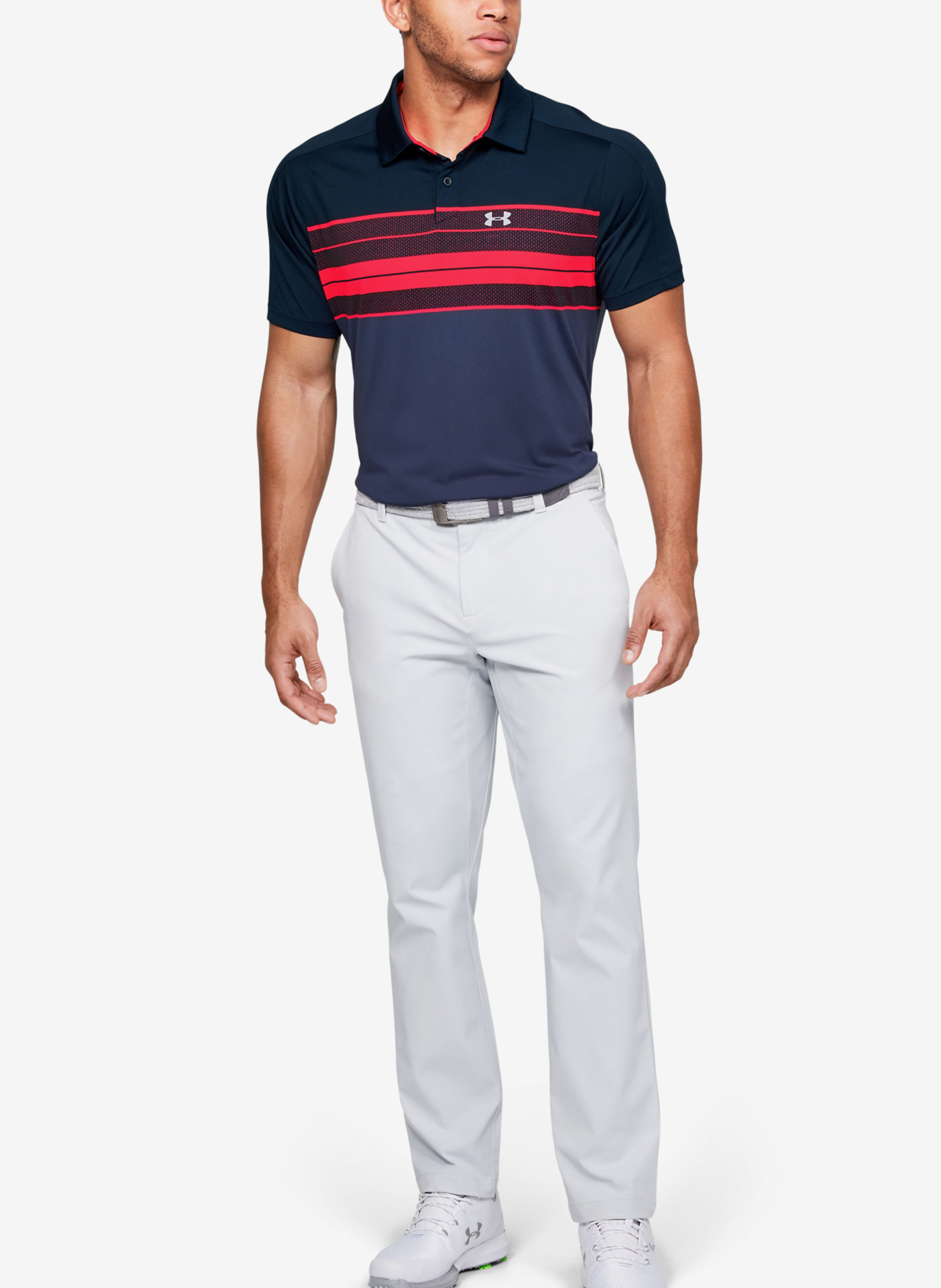 Pánské tričko Under Armour Vanish Chest Stripe Polo - 003