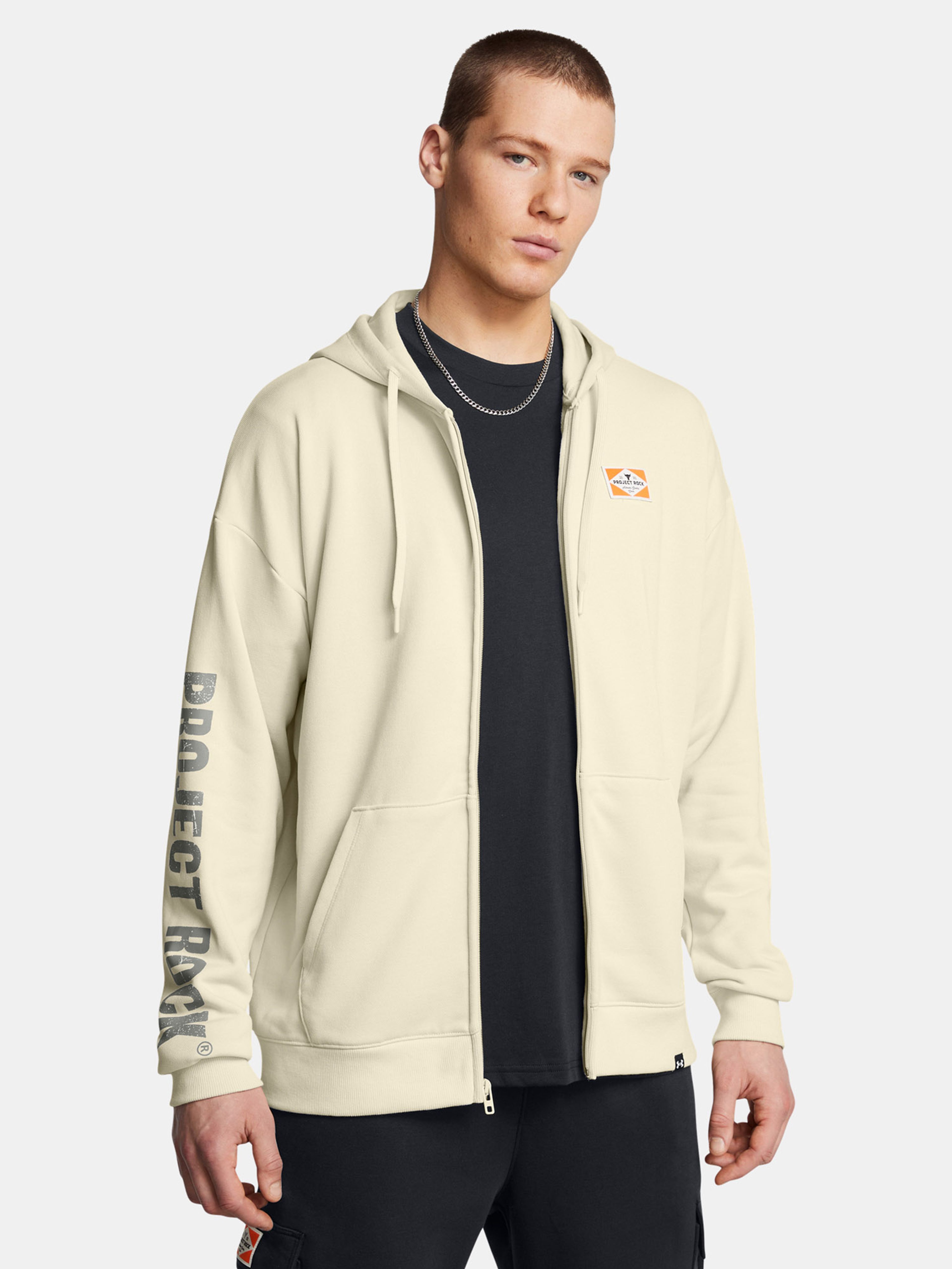 Mikina Under Armour Pjt Rck HWT FZ Tools-BRN