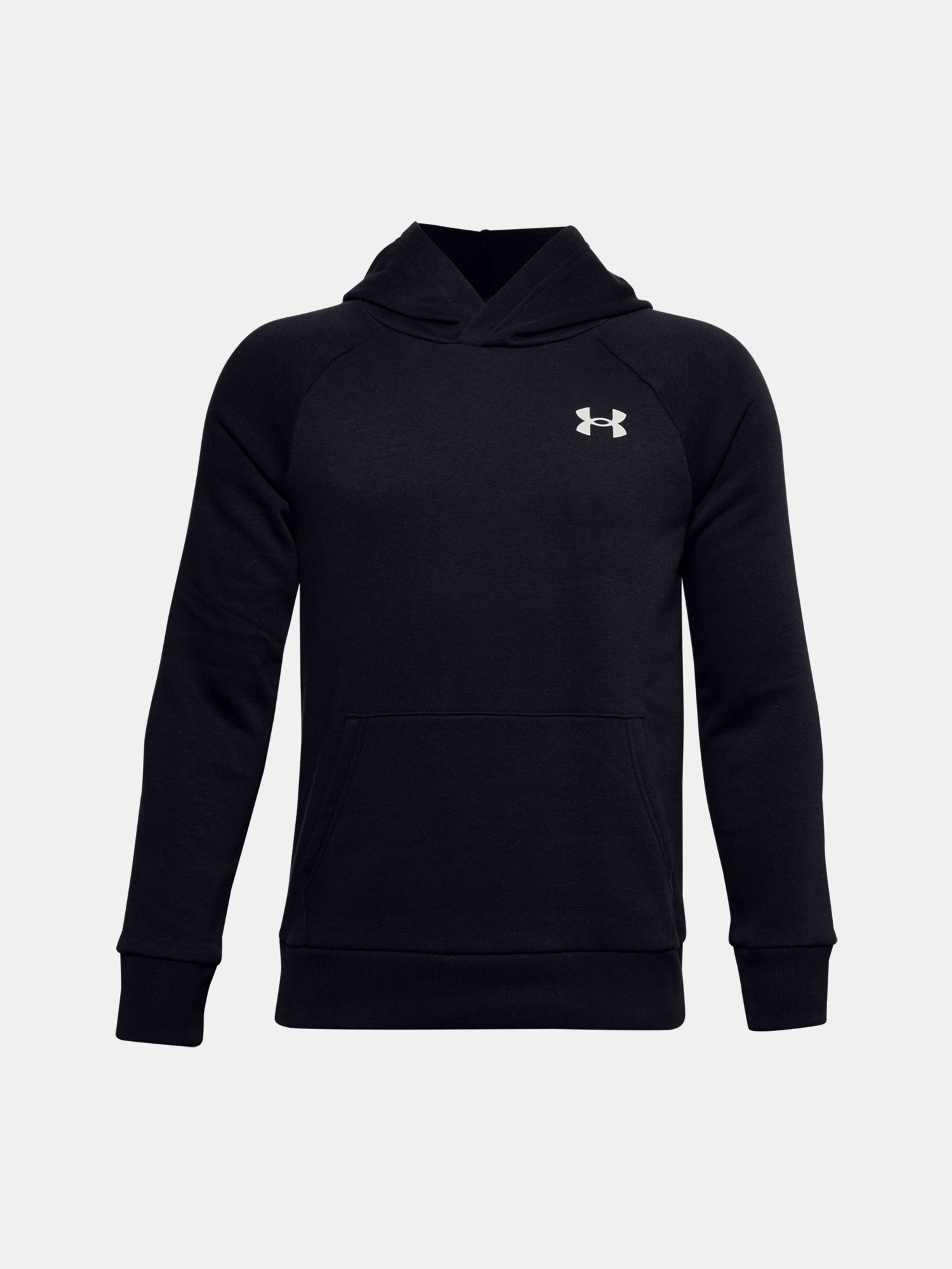 Deški pulover Under Armour UA RIVAL COTTON HOODIE-BLK