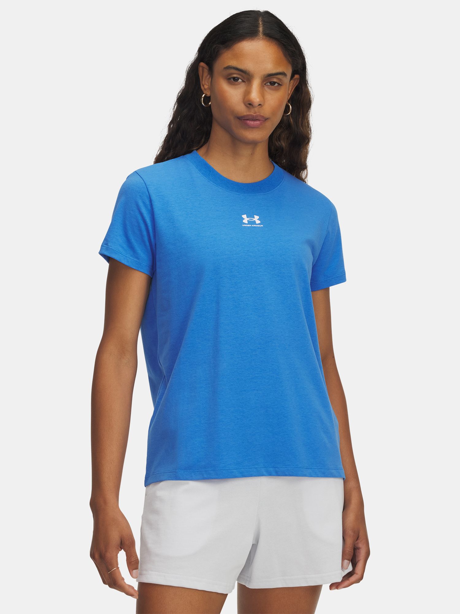 Dámské tričko Under Armour UA Rival Core SS-BLU | underarmour.cz