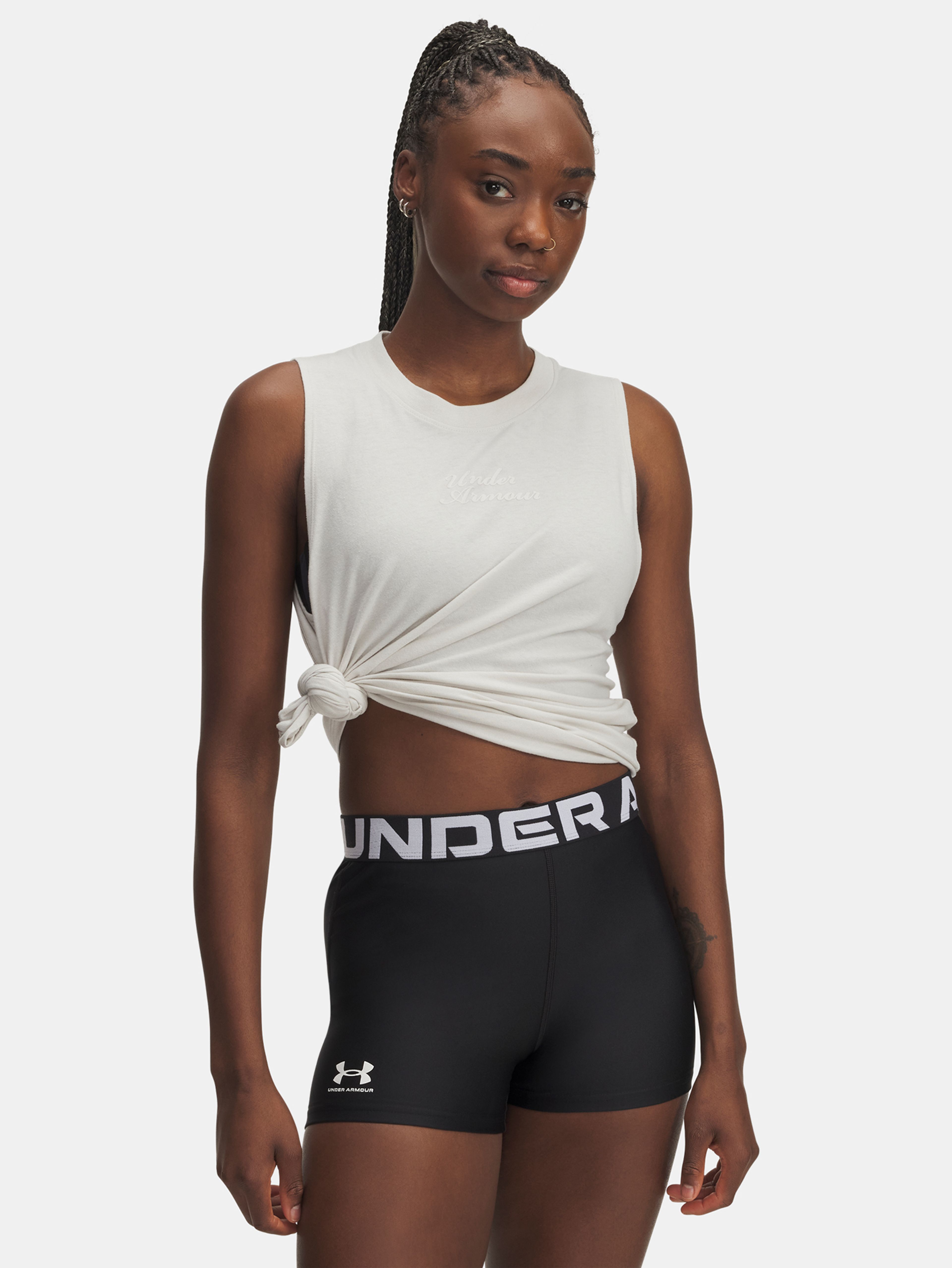 Dámske tielko Under Armour UA Varsity Tank-WHT