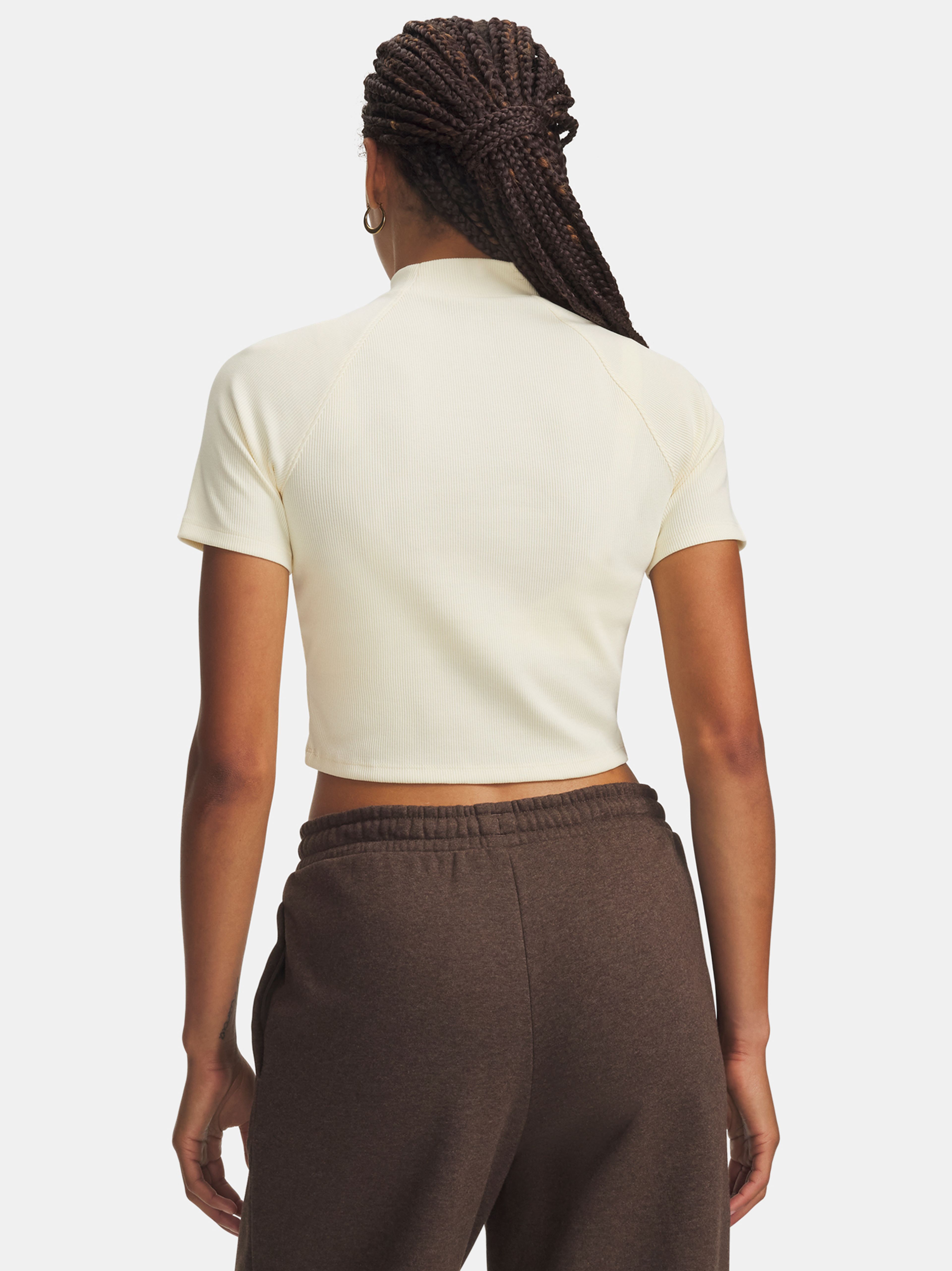 Moteriški marškinėliai Under Armour UA RIVAL RIB MOCK SS TEE - 002