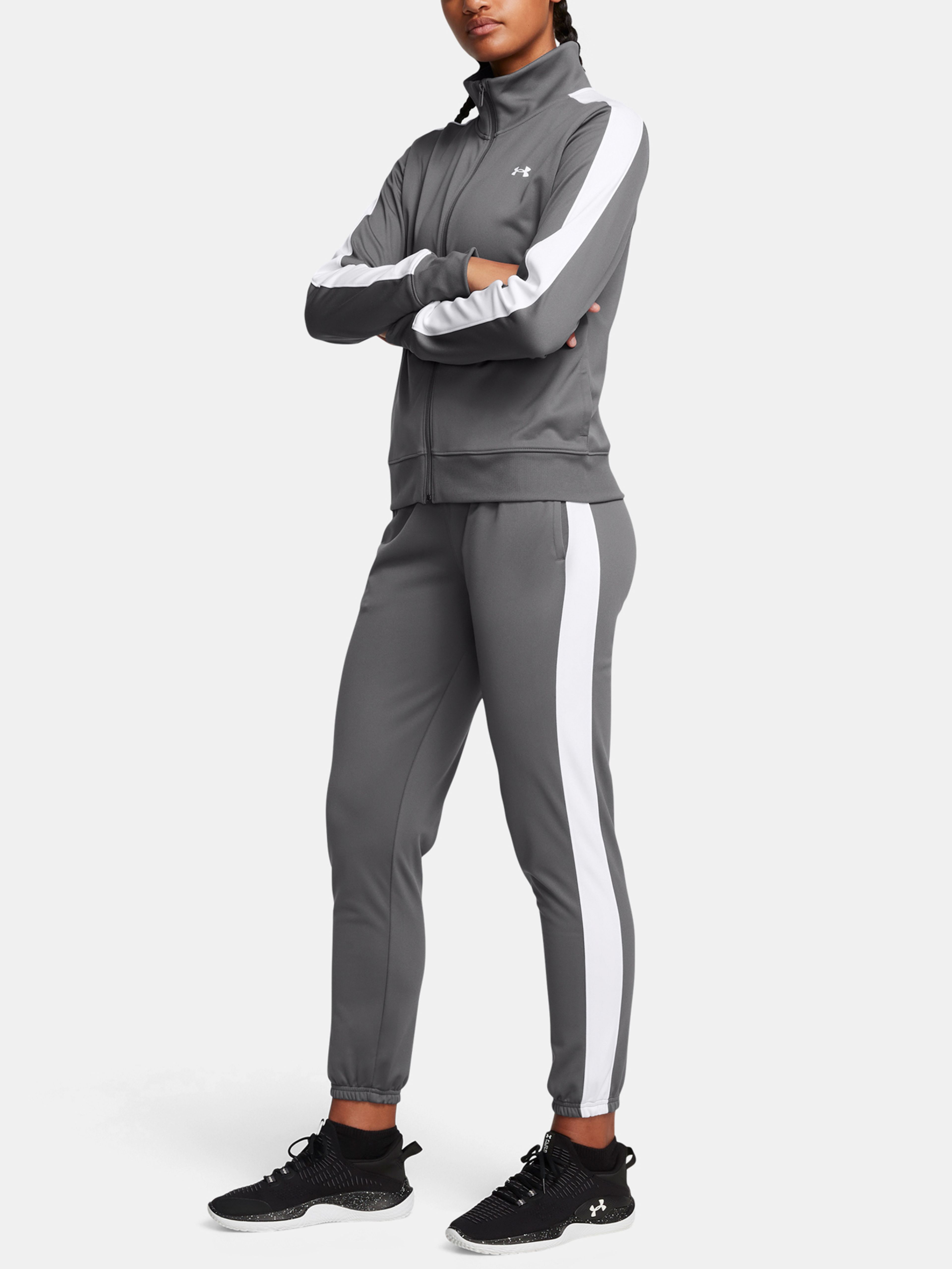 Női szett Under Armour Tricot Tracksuit-GRY