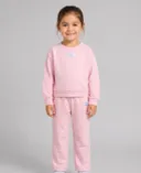Lány szett Under Armour UA RIVAL CREW FLARE SET-Rózsaszínű - 001