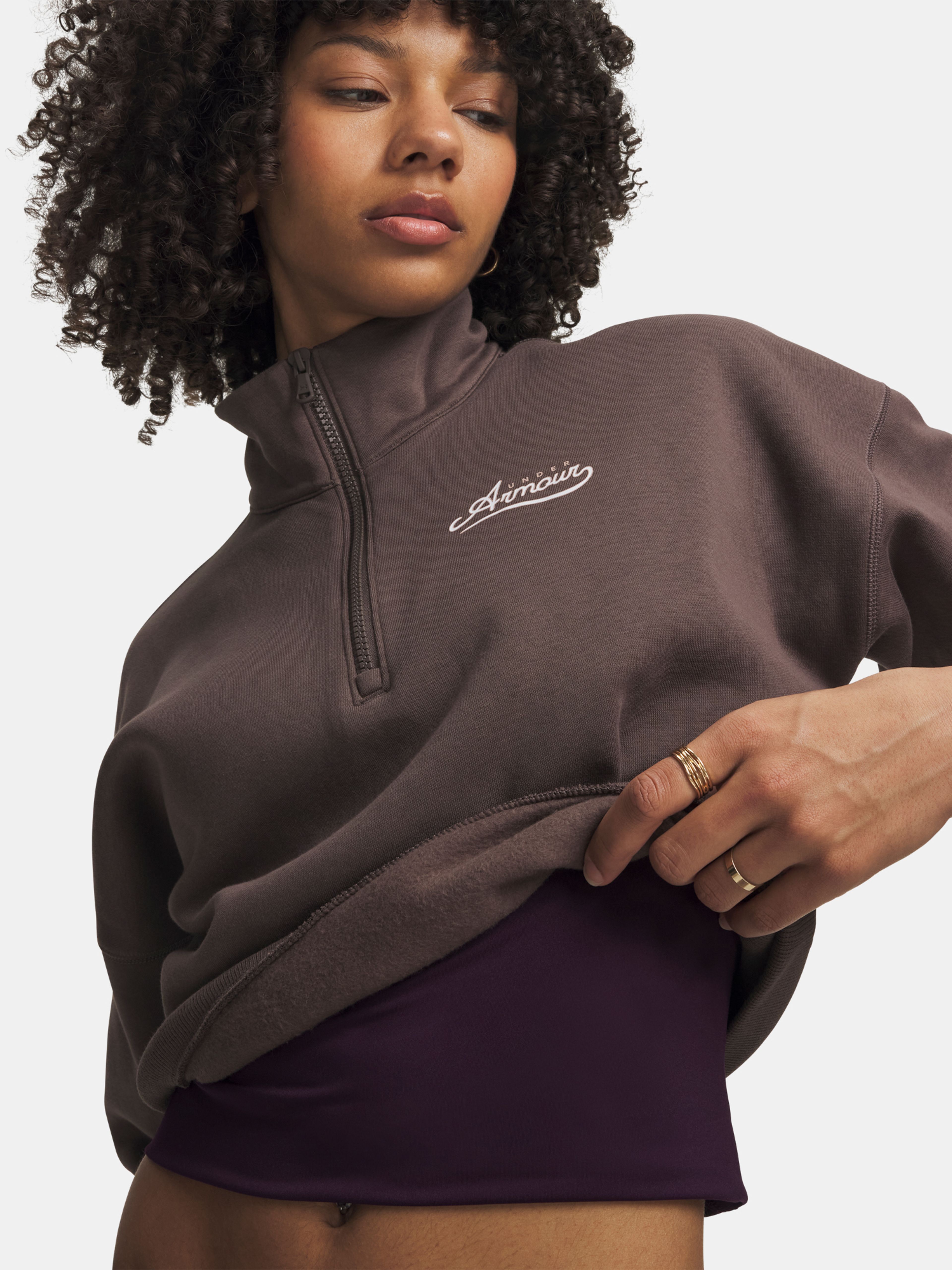 Sieviešu ikdienas džemperis Under Armour RIVAL FLEECE VARSITY HZ - 003