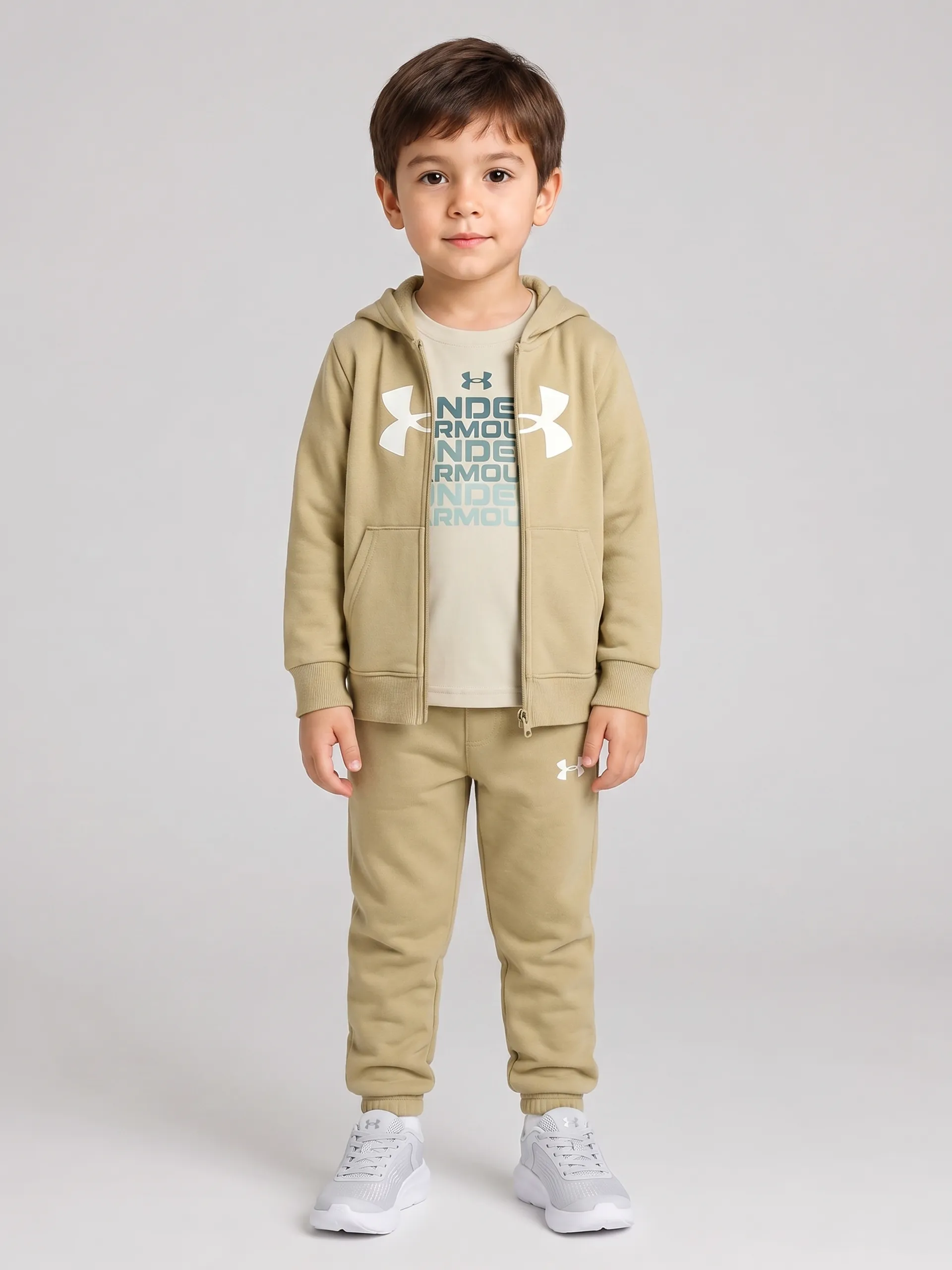 Fiú szett Under Armour UA RIVAL 3PC HOODIE SET - 001