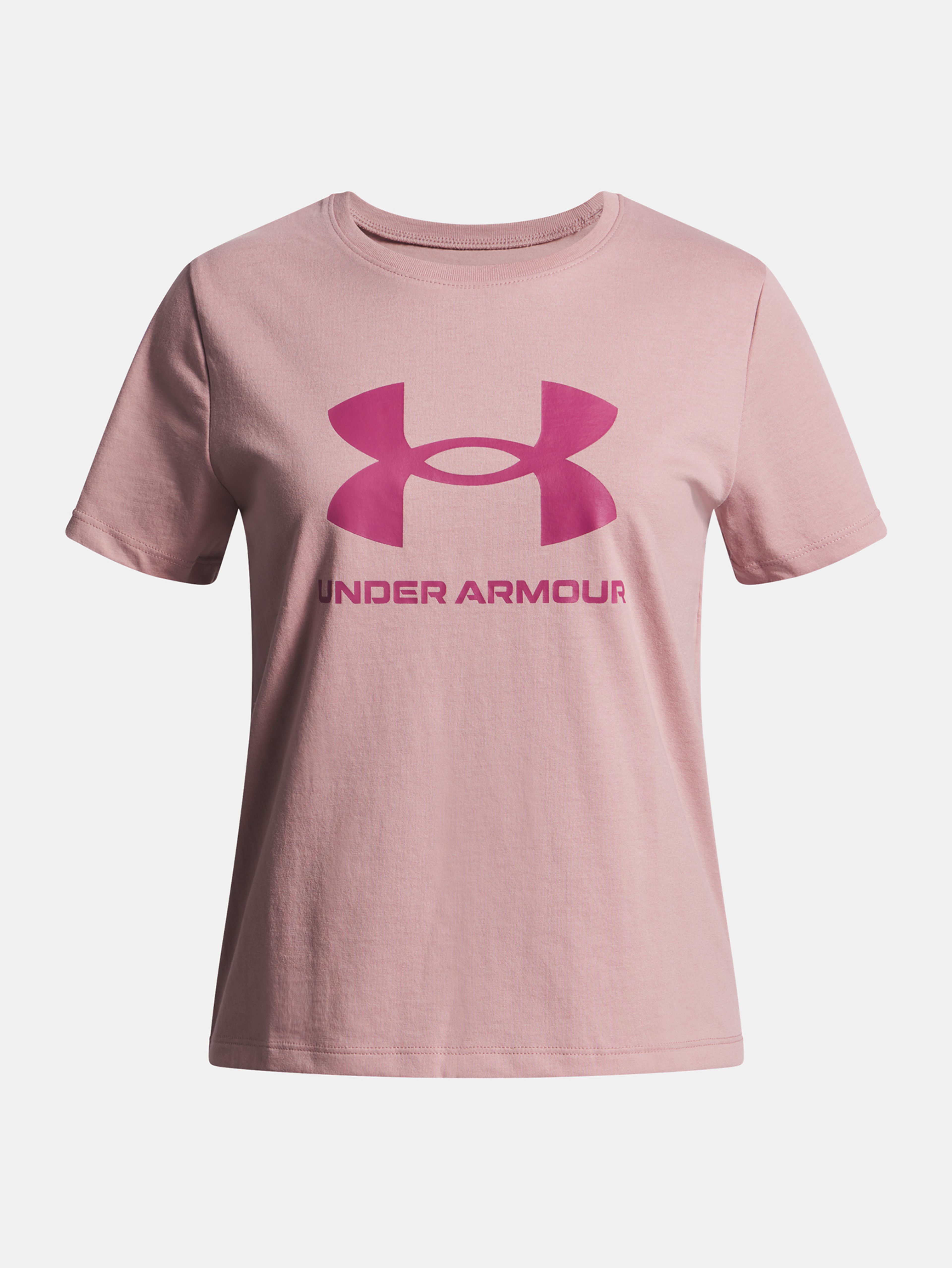 Dievčenské tričko Under Armour UA BIG LOGO SS-PNK