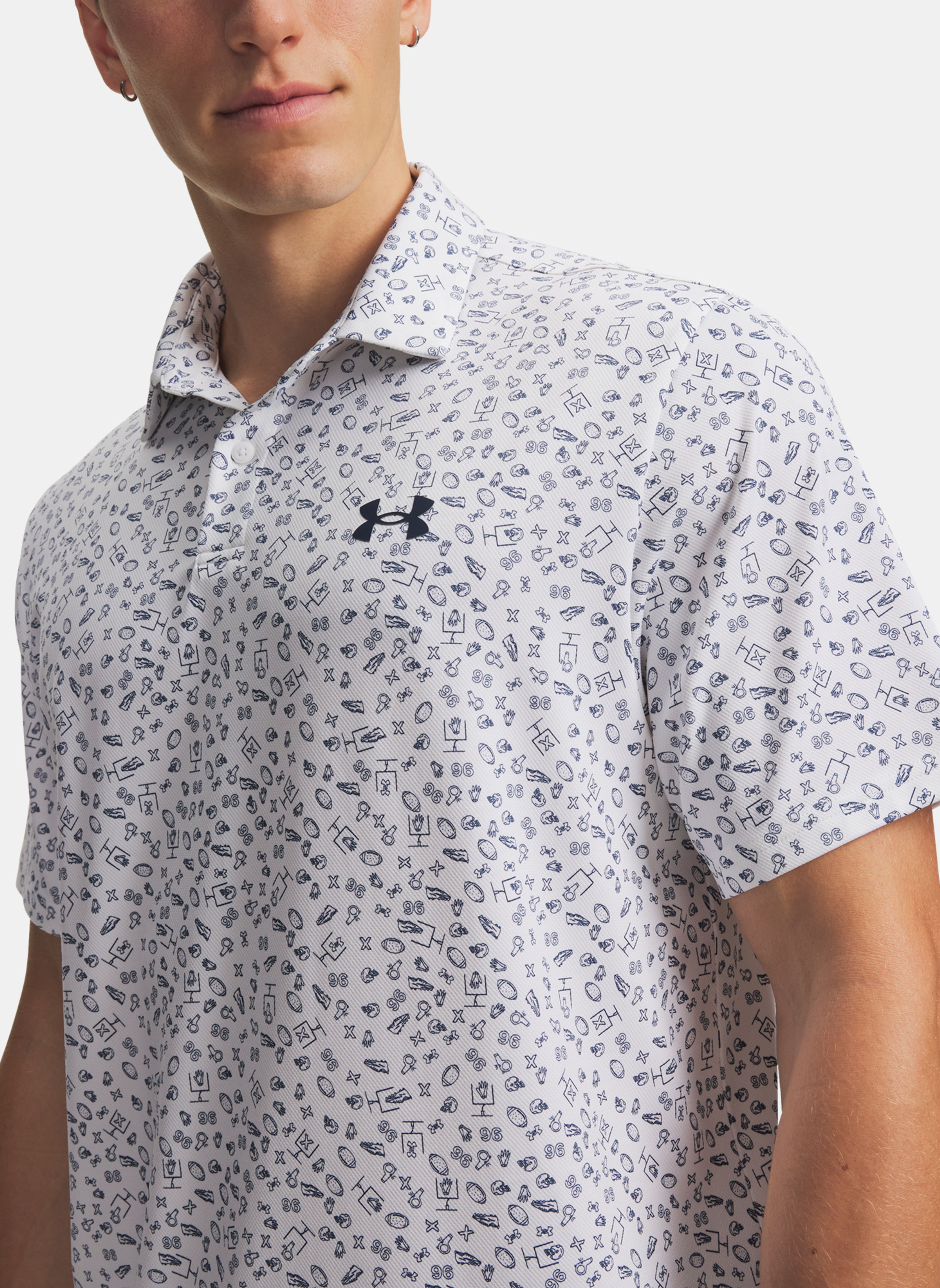 Meeste t-särk Under Armour UA Matchplay Printed Polo - 003